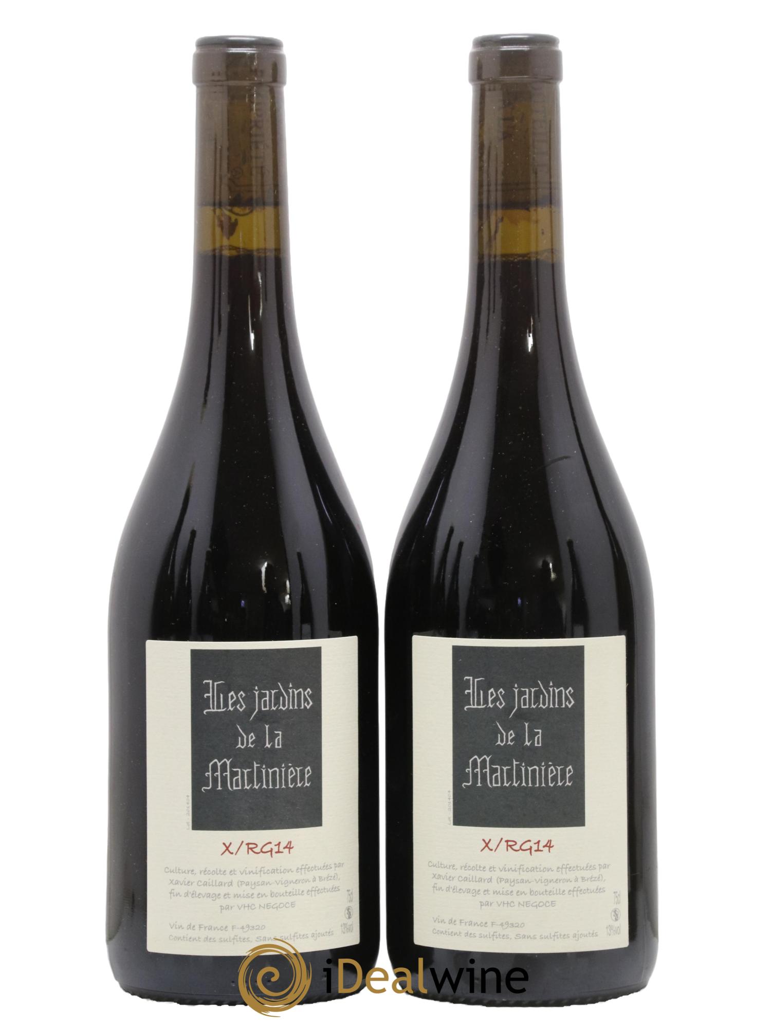 Vin de France X RG 14 Les Jardins De Martinière 2014 - Lot of 2 bottles - 0