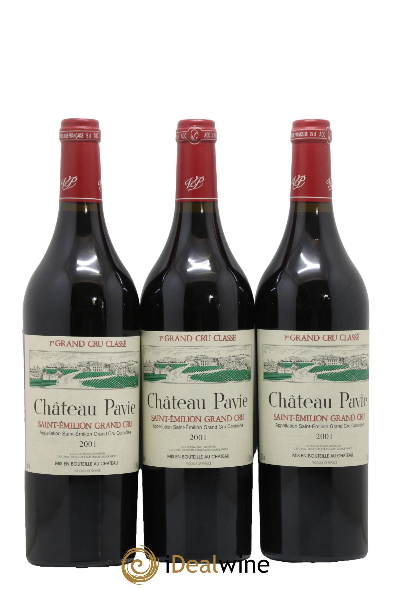 Château Pavie 1er Grand Cru Classé A 2001 - Lotto di 6 bottiglie - 2