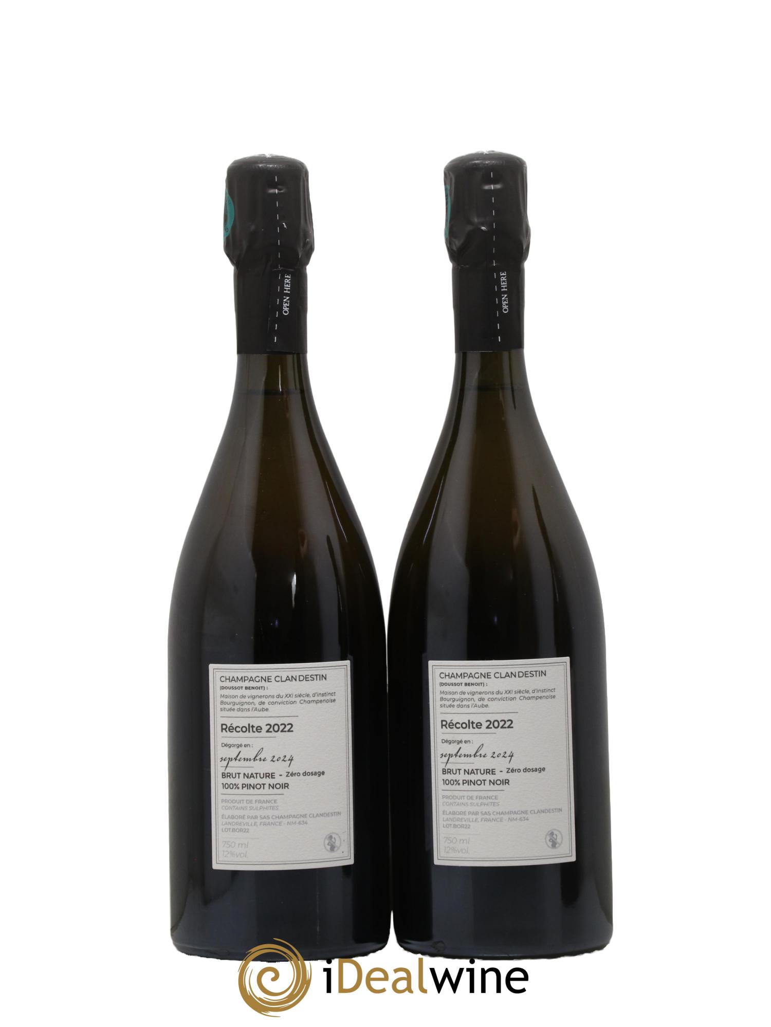 Brut Nature Boréal Clandestin 2022 - Lot de 2 bouteilles - 1