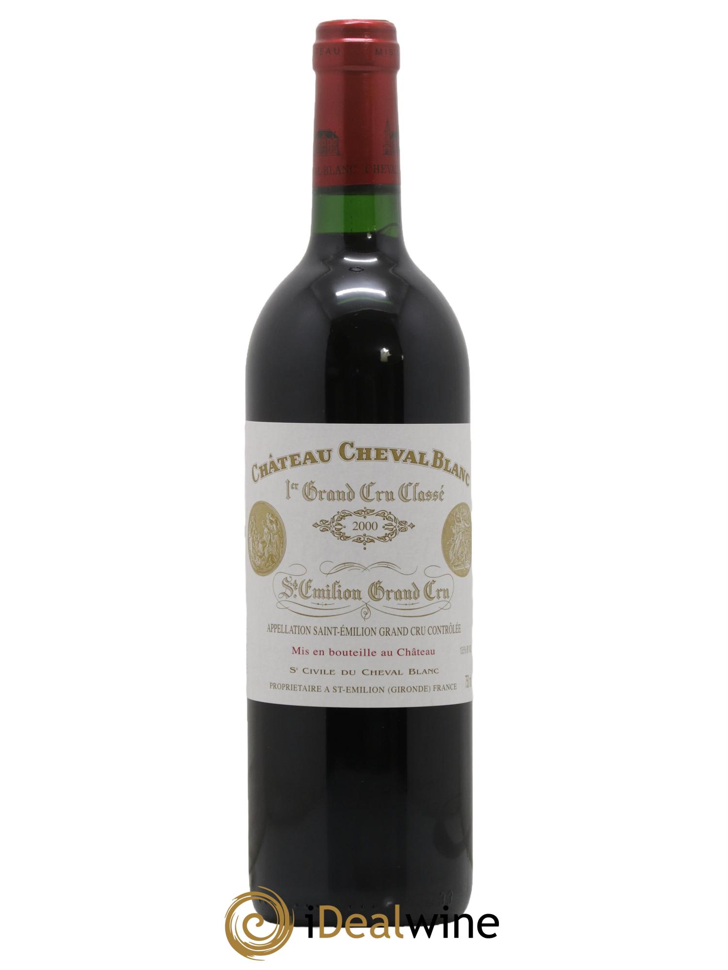 Château Cheval Blanc 1er Grand Cru Classé A 2000 - Lot de 1 bouteille - 0