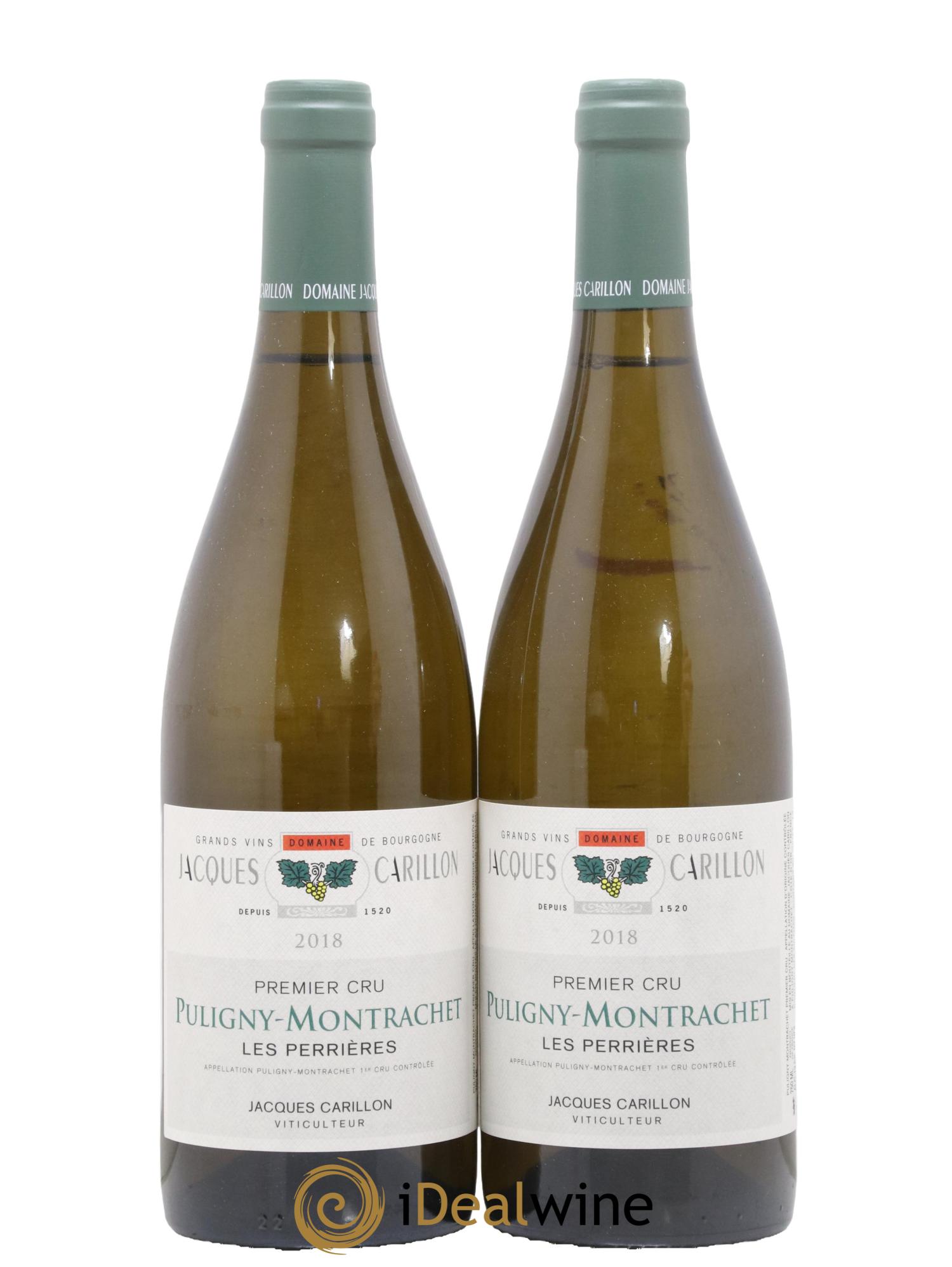 Puligny-Montrachet 1er Cru Les Perrières Jacques Carillon (Domaine) 2018 - Lot de 2 bouteilles - 0