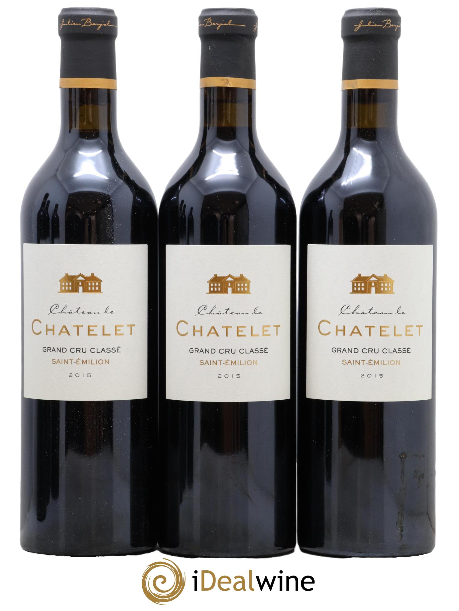 Saint-Émilion Grand Cru Chateau Le Chatelet 2015 - Posten von 6 Flaschen - 1