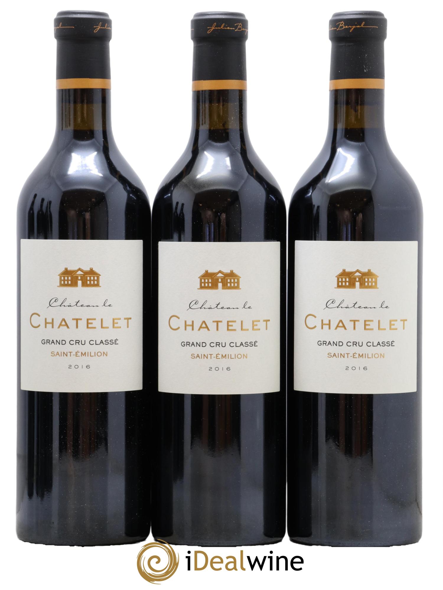 Saint-Émilion Grand Cru Chateau Le Chatelet 2016 - Lot de 6 bouteilles - 2