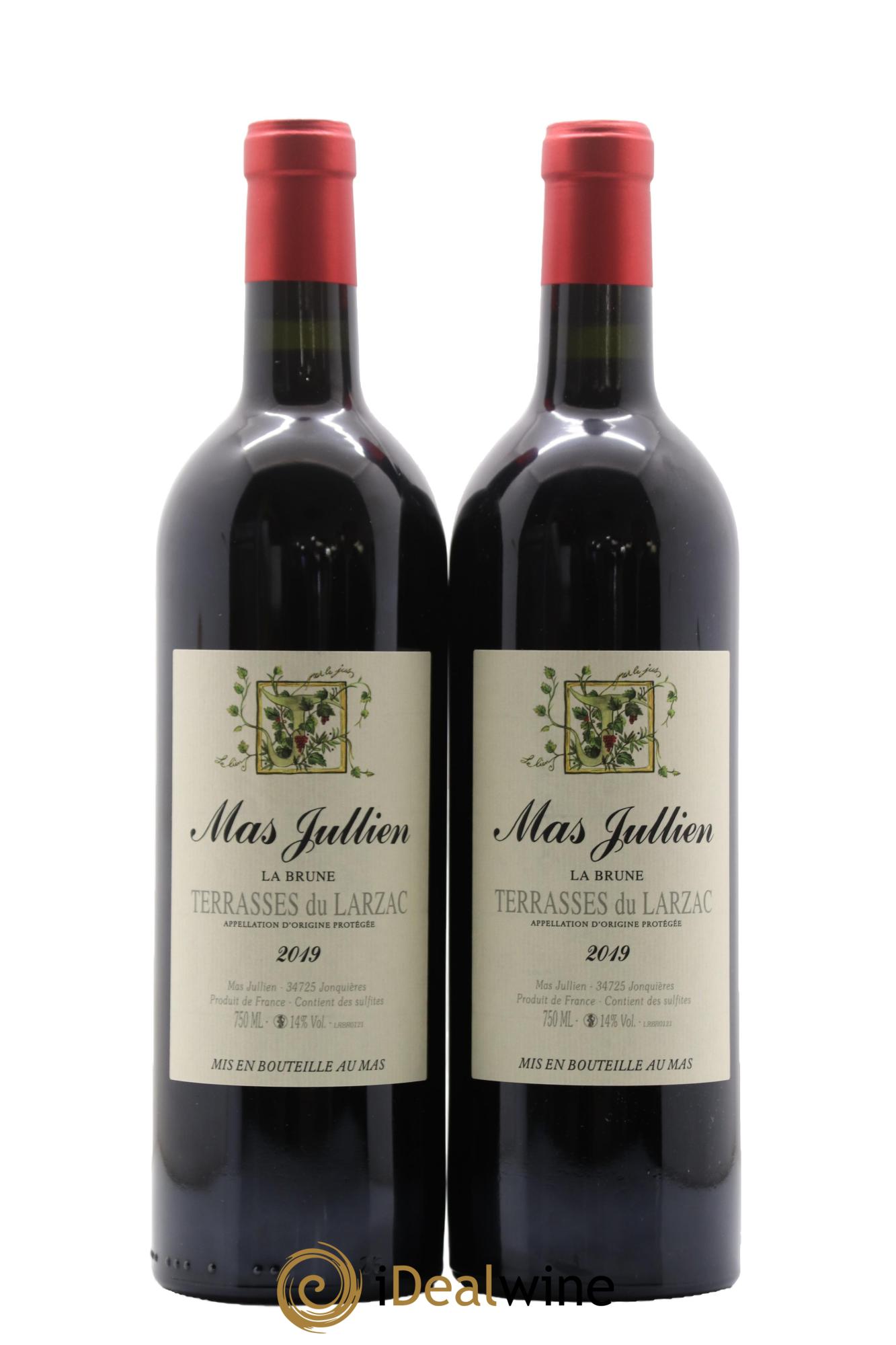 Terrasses du Larzac Mas Jullien La Brune Olivier Jullien 2019 - Lot de 2 bouteilles - 0