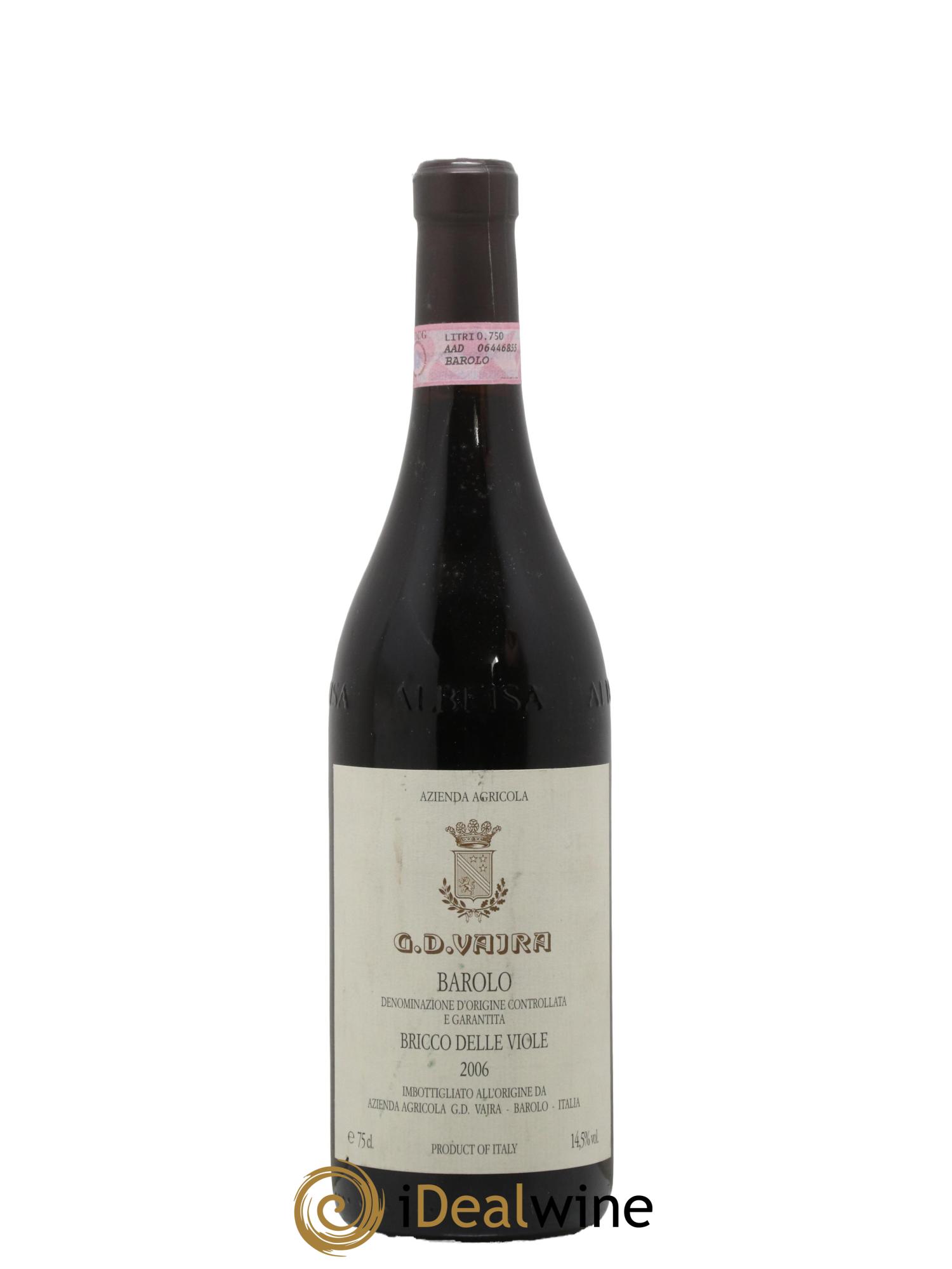 Barolo DOCG Bricco Delle Viole G.D Vajra 2006 - Lot of 1 bottle - 0