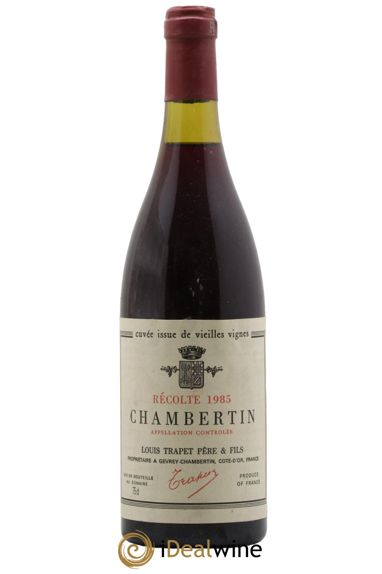 Chambertin Grand Cru Vieilles Vignes Domaine Trapet 1985 - Lot of 1 bottle - 0