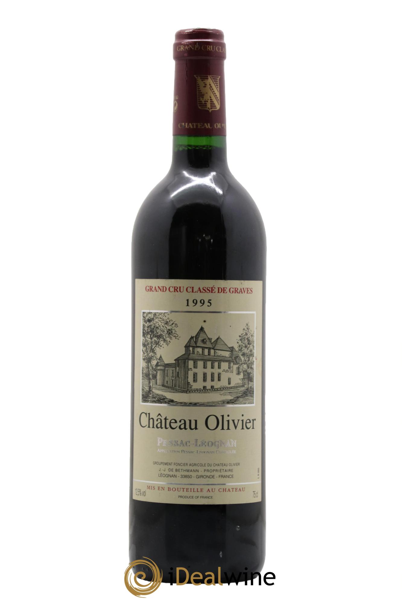 Château Olivier Cru Classé de Graves 1995 - Lot de 1 bouteille - 0