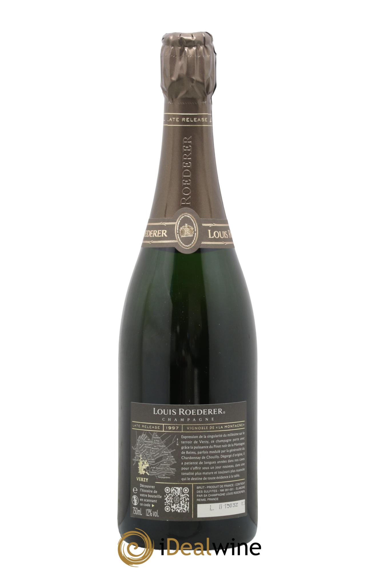 Late Release Louis Roederer 1997 - Lotto di 1 bottiglia - 2