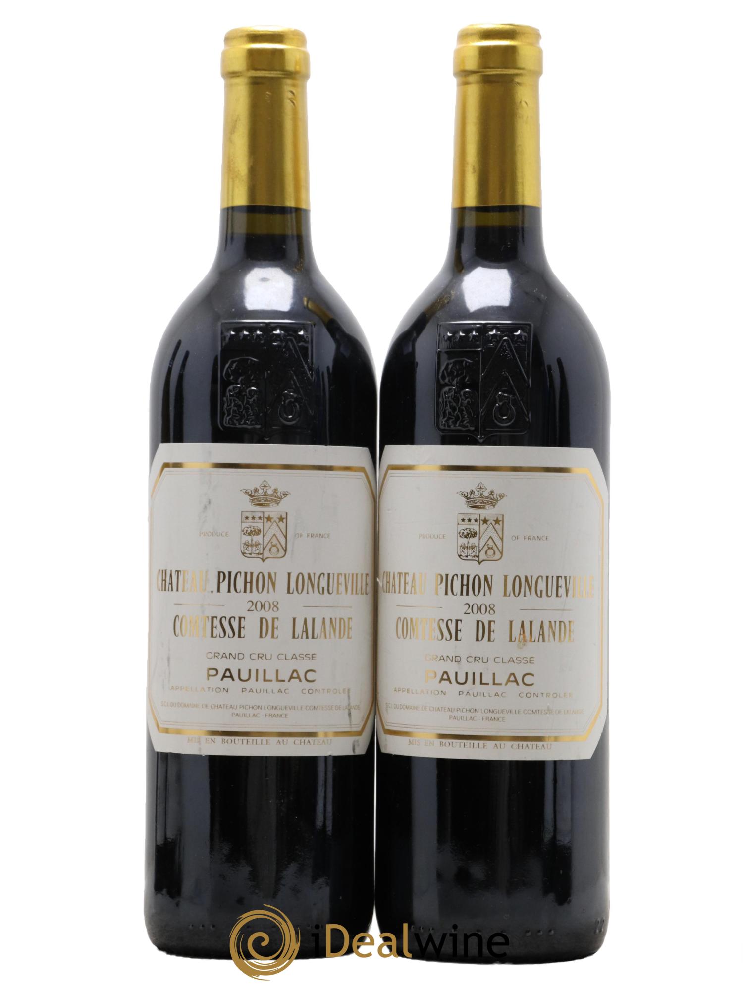 Château Pichon Longueville Comtesse de Lalande 2ème Grand Cru Classé  2008 - Lotto di 2 bottiglie - 0