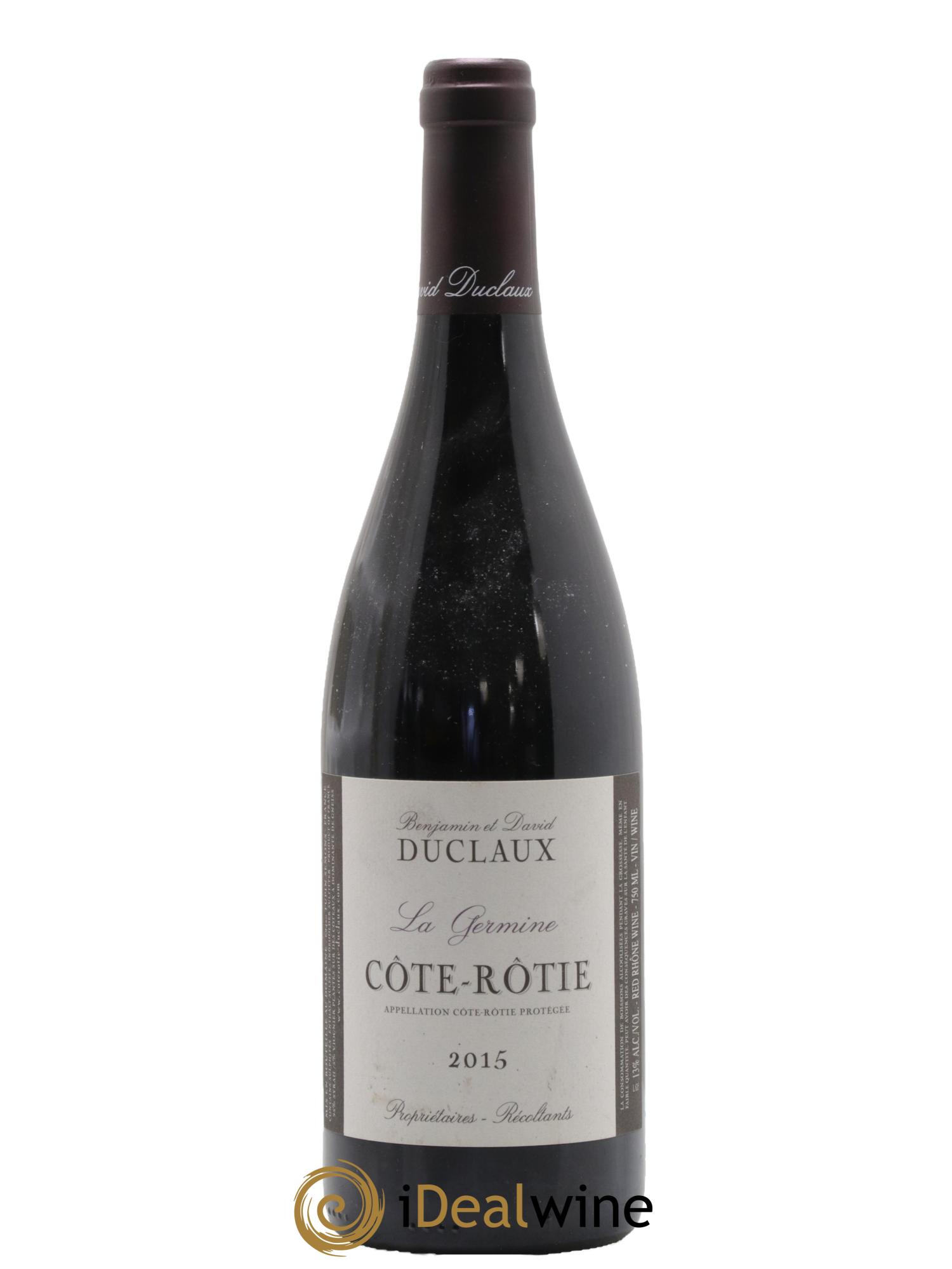 Côte-Rôtie La Germine Domaine Duclaux 2015 - Posten von 1 Flasche - 0