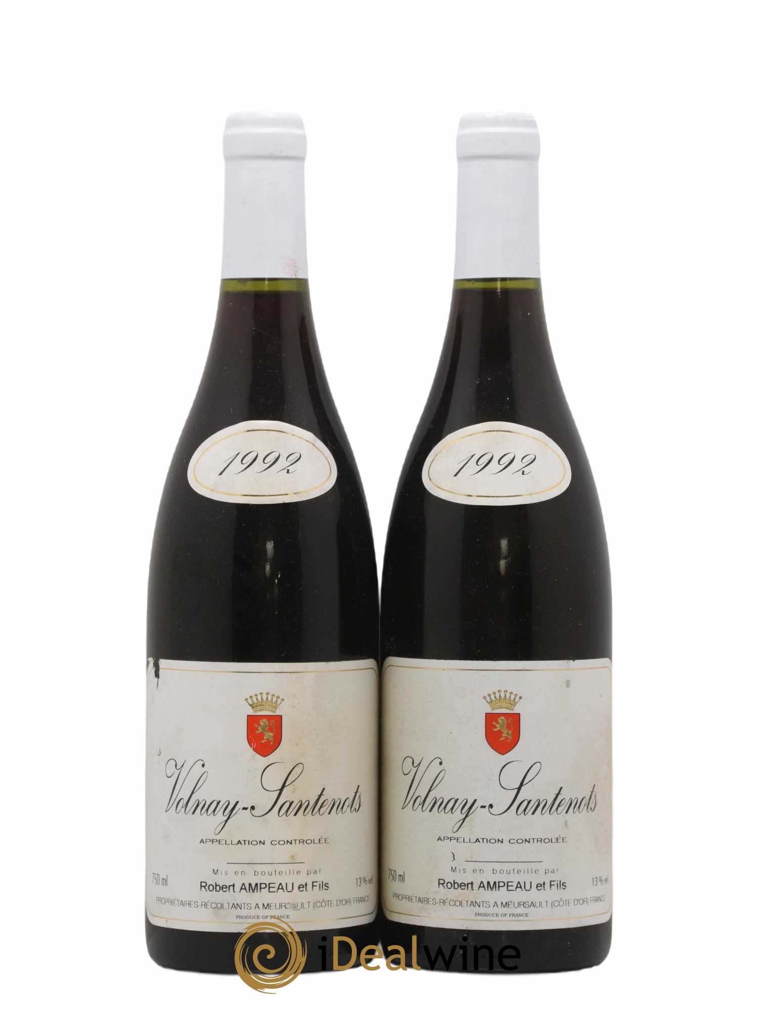 Volnay 1er Cru Santenots Robert Ampeau 1992 - Lot de 2 bouteilles - 0