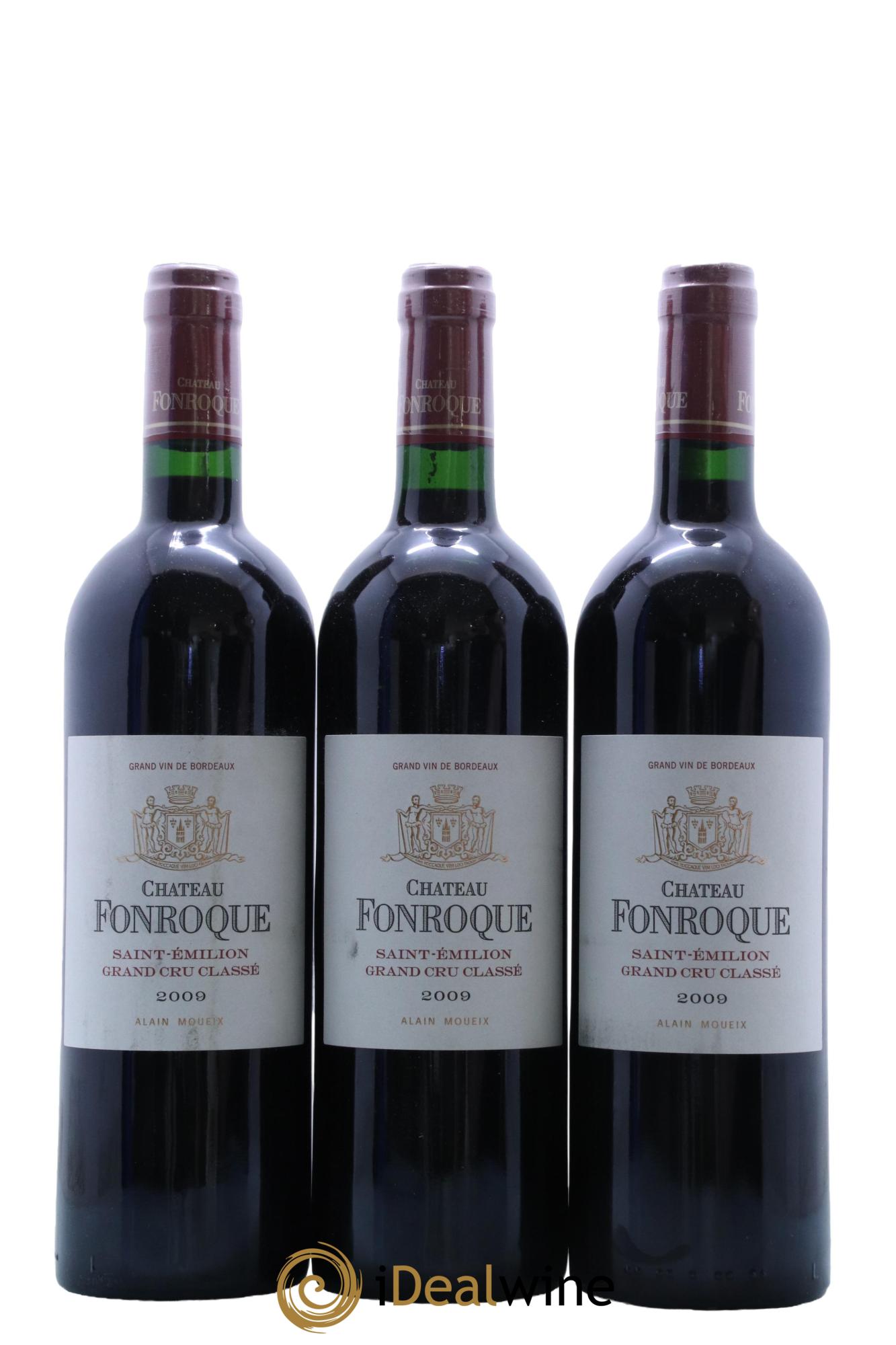 Château Fonroque Grand Cru Classé  2009 - Lot of 3 bottles - 0