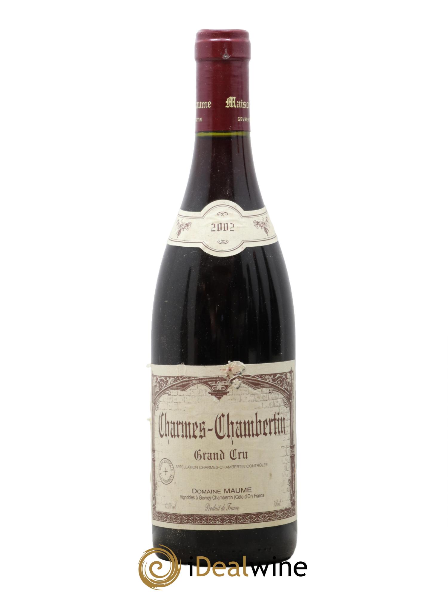 Charmes-Chambertin Grand Cru Maume (Domaine) 2002 - Posten von 1 Flasche - 0