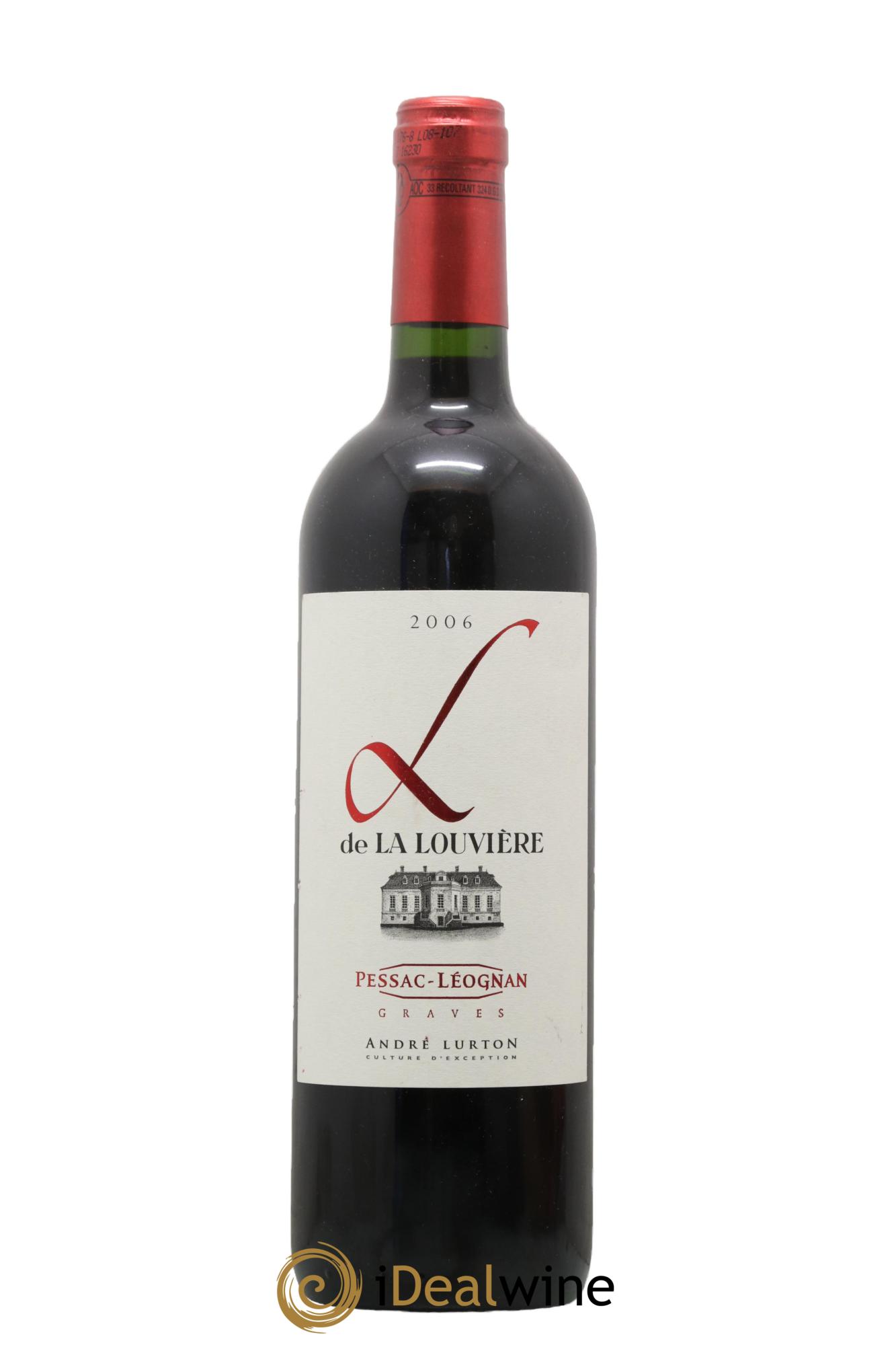 Pessac-Léognan L de la Louvrière André Lurton 2006 - Lot of 1 bottle - 0