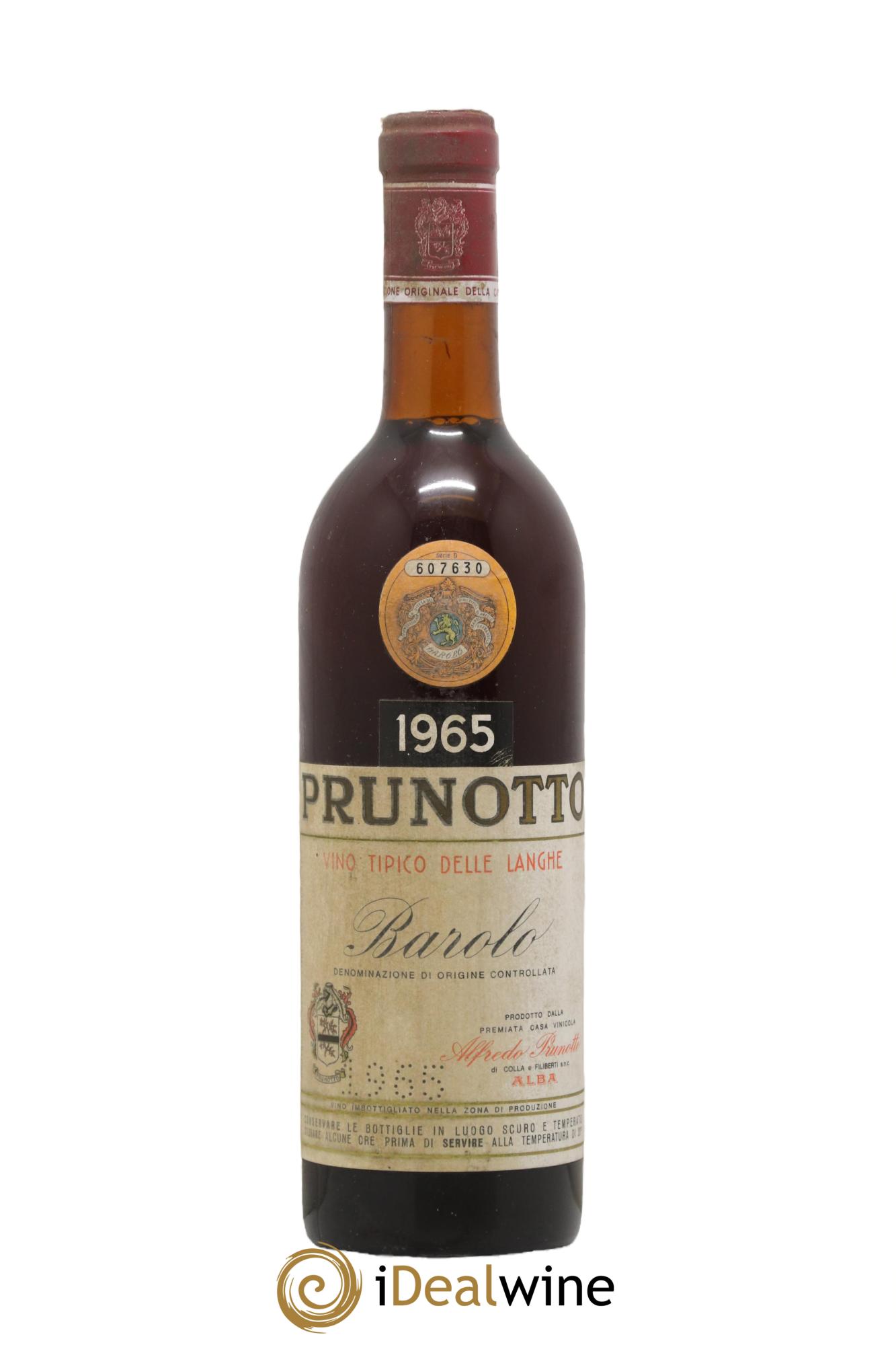 Barolo DOCG Pruonotto 1965 - Lotto di 1 bottiglia - 0