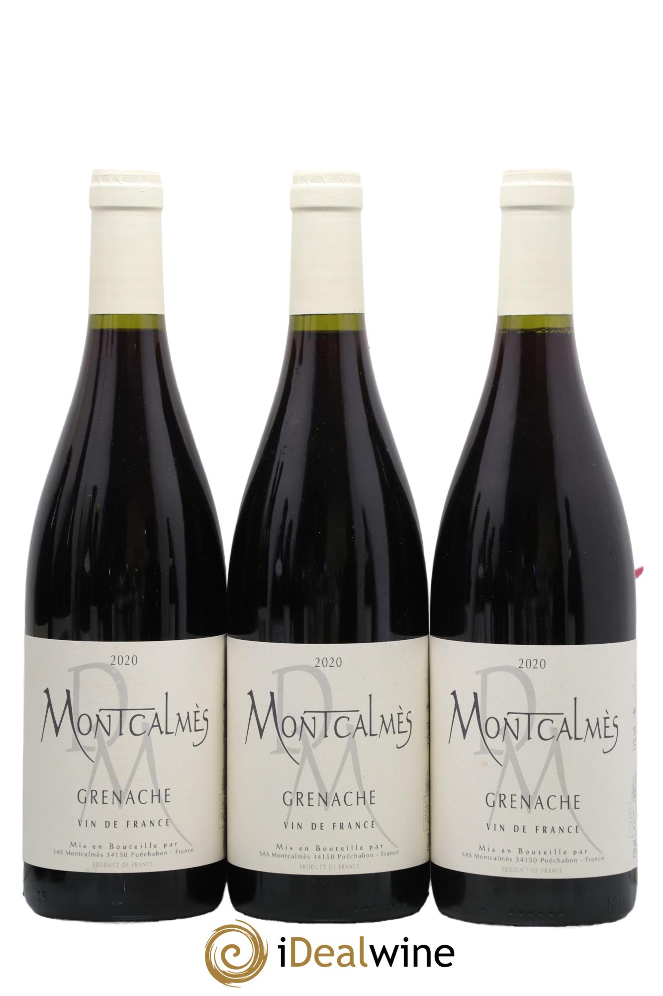 Vin de France - Grenache Domaine de Montcalmès Frédéric Pourtalié 2020 - Lot de 3 bouteilles - 0