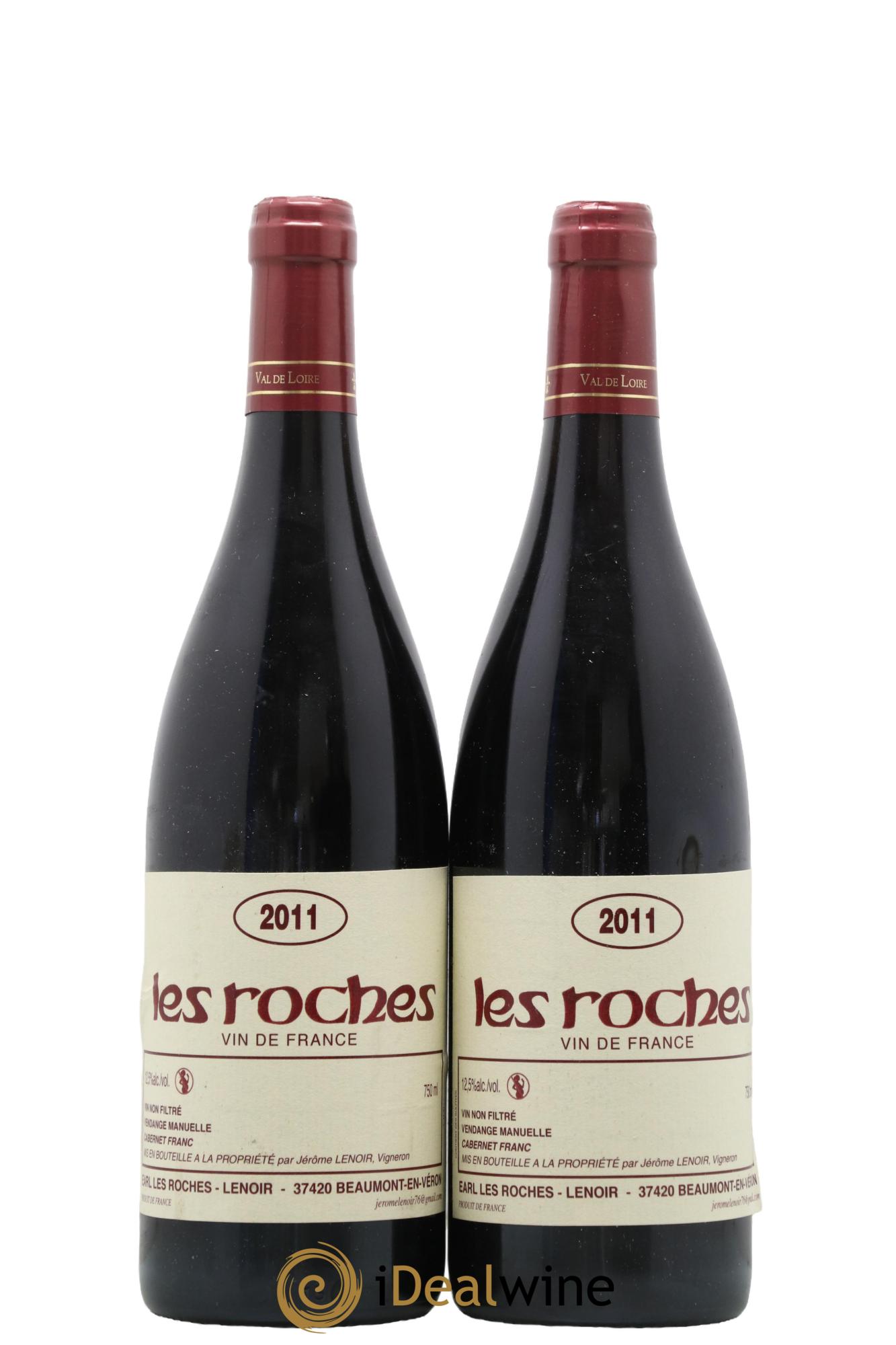 Vin de France Les Roches Lenoir (Domaine) 2011 - Lot of 2 bottles - 0