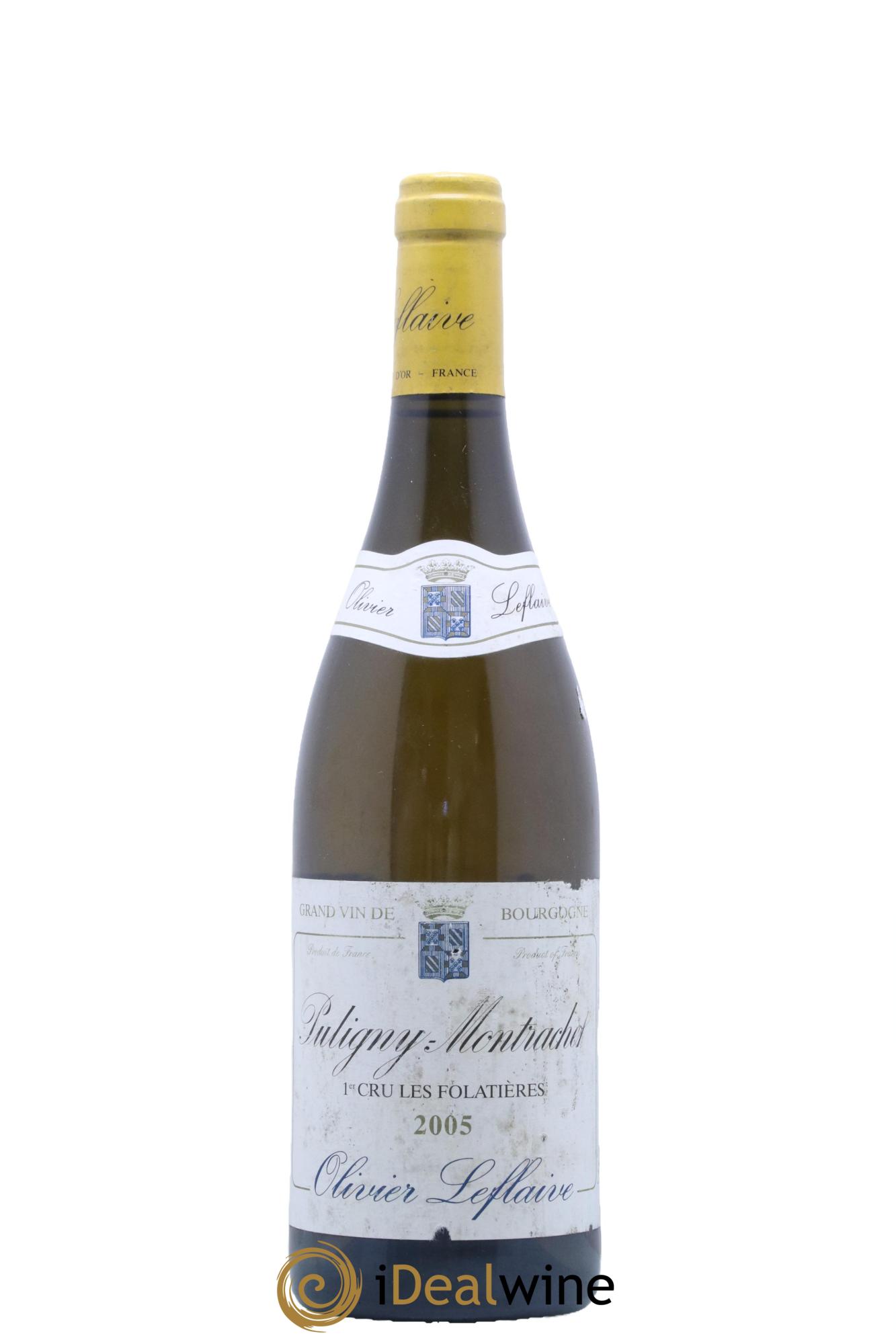 Puligny-Montrachet 1er Cru Les Folatières Olivier Leflaive  2005 - Posten von 1 Flasche - 0