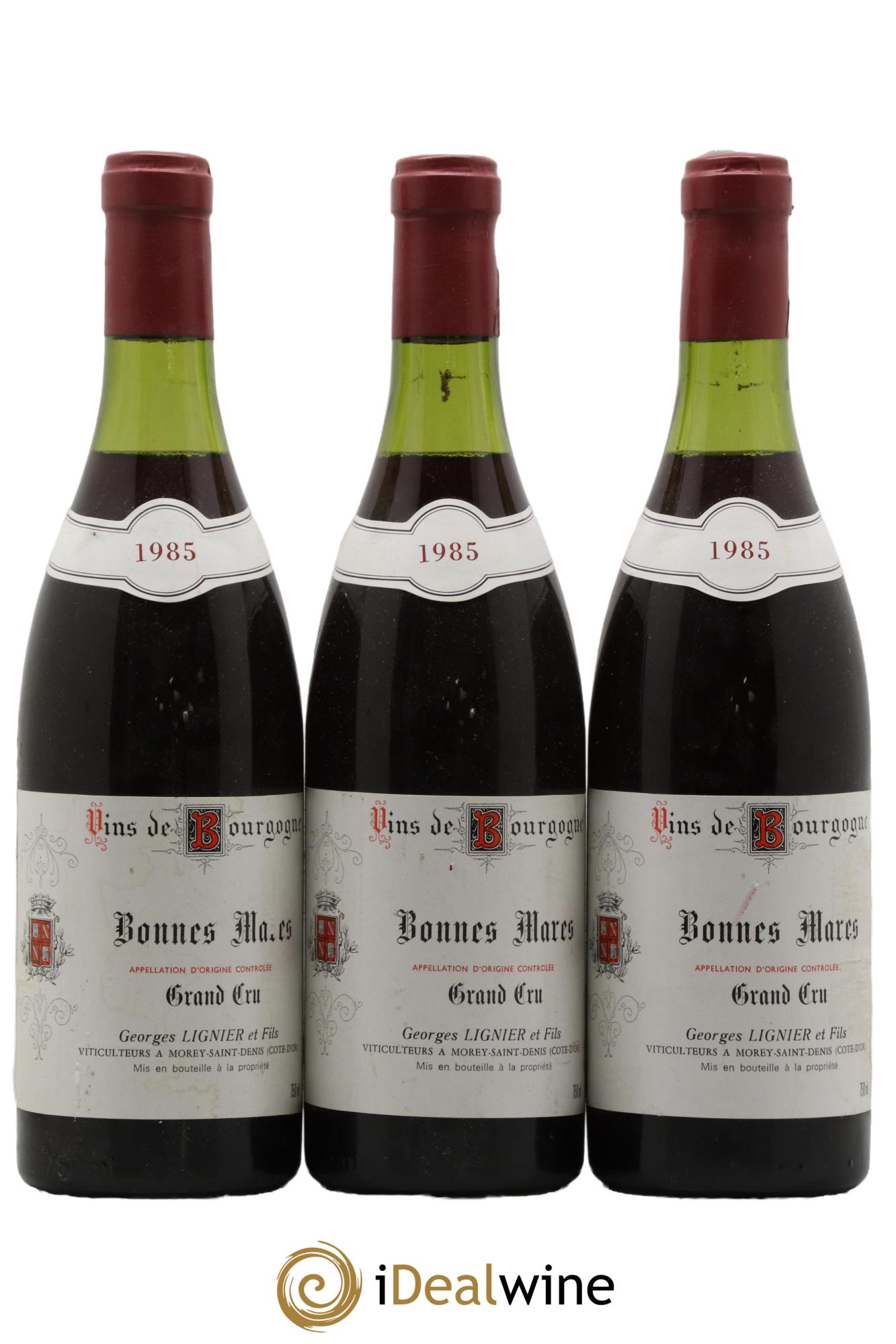 Bonnes-Mares Grand Cru Georges Lignier (Domaine) 1985 - Lotto di 3 bottiglie - 0