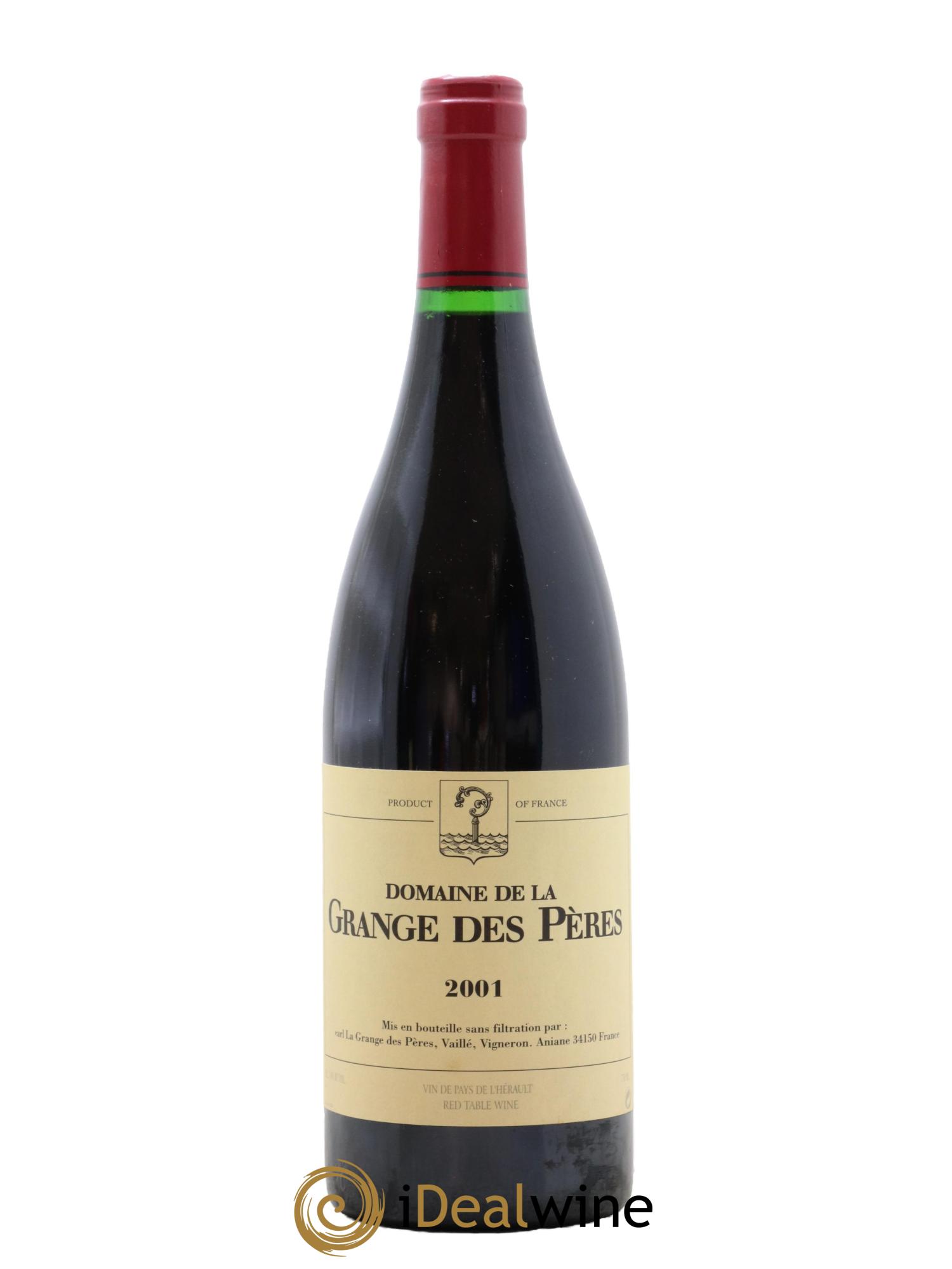 IGP Pays d'Hérault Grange des Pères Laurent Vaillé 2001 - Posten von 1 Flasche - 0