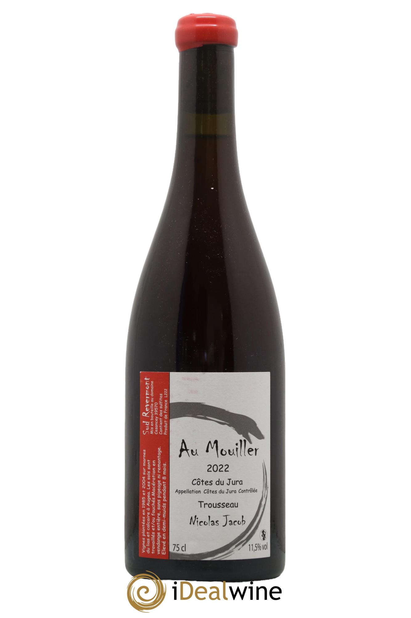 Côtes du Jura Trousseau Au Mouiller Nicolas Jacob  2022 - Lot de 1 bouteille - 0