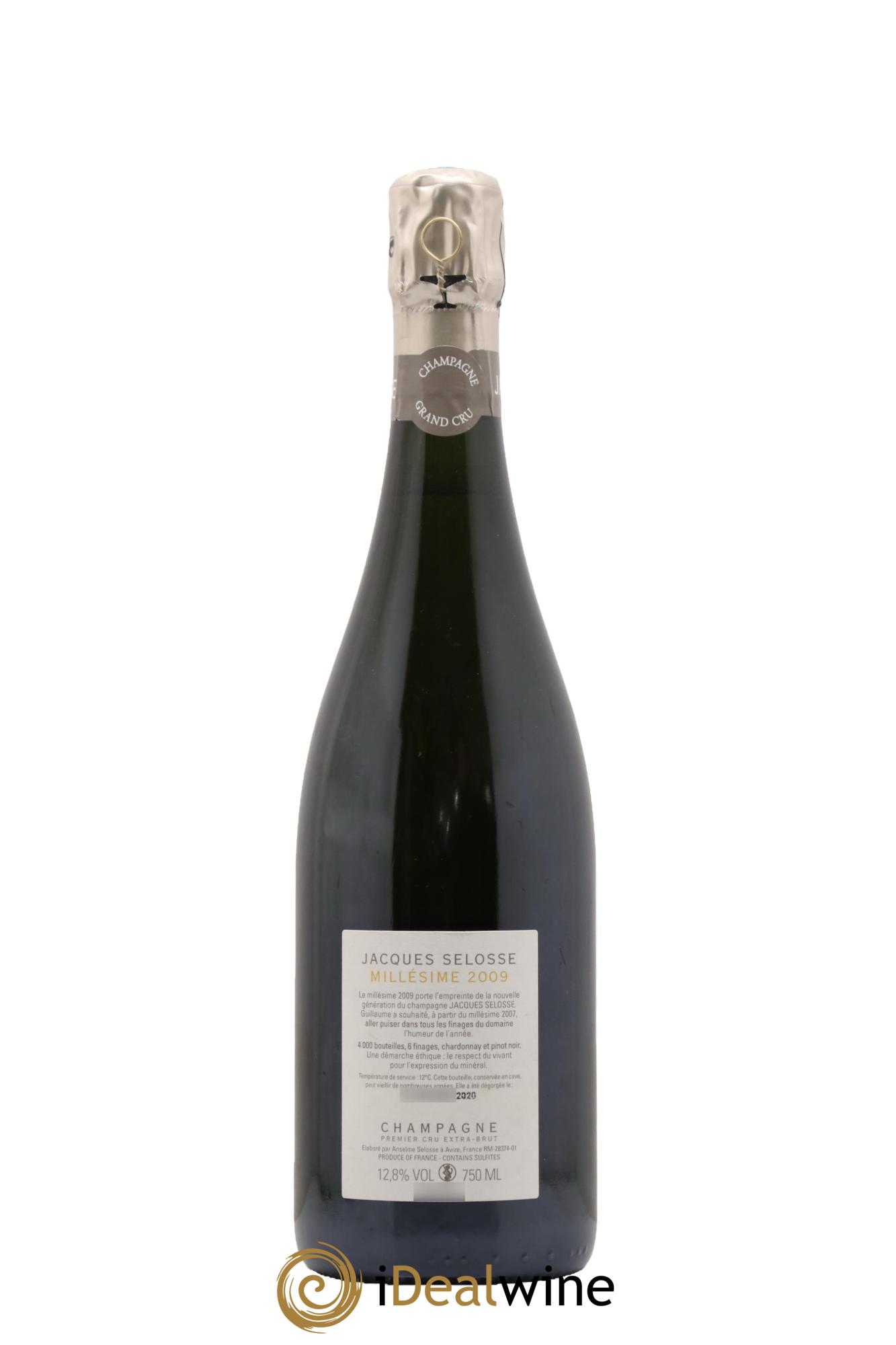 Extra-Brut 1er Cru Millésimé Jacques Selosse 2009 - Lot de 1 bouteille - 1