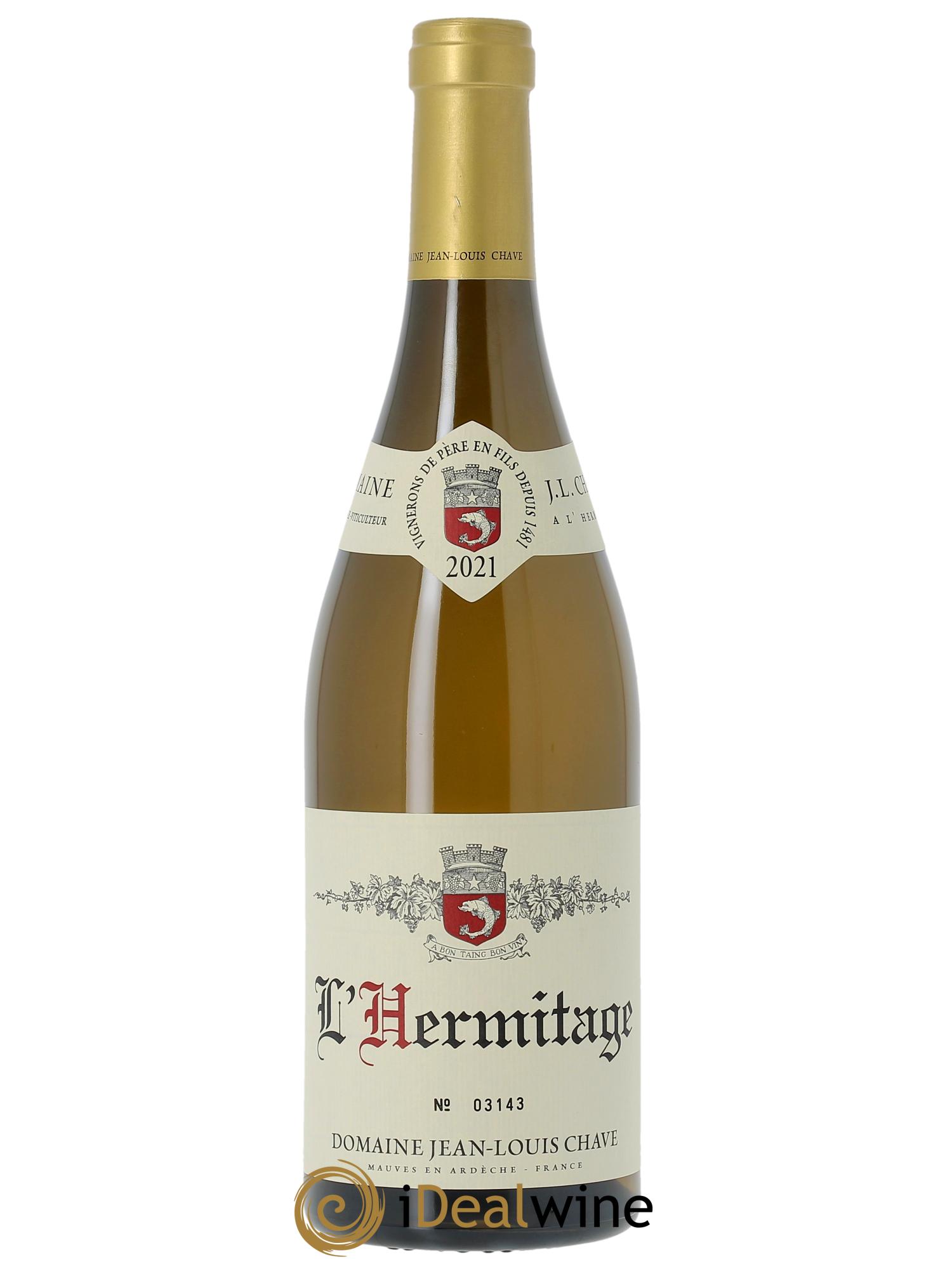 Hermitage Jean-Louis Chave  2021 - Lot de 1 bouteille - 0