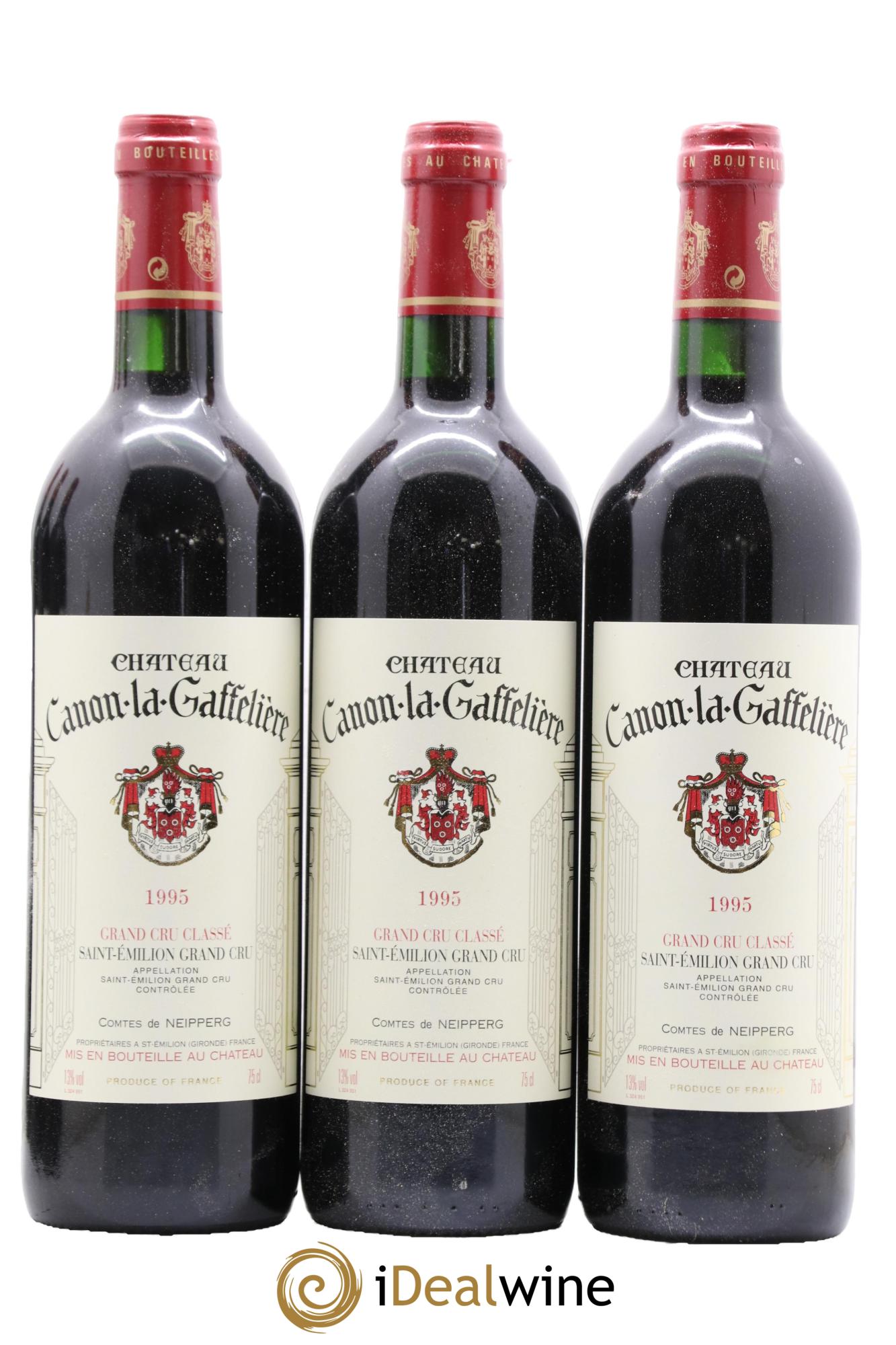 Château Canon la Gaffelière 1er Grand Cru Classé B 1995 - Lotto di 12 bottiglie - 3