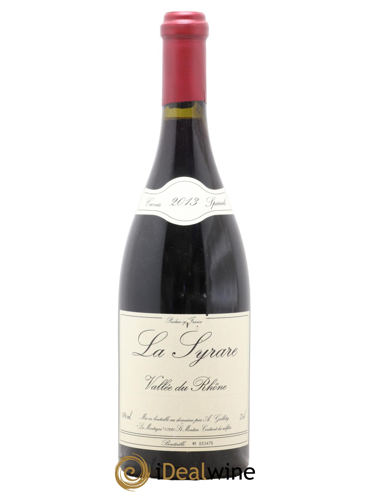 Côtes du Vivarais La Syrare Gallety (Domaine) 2013 - Posten von 1 Flasche - 0