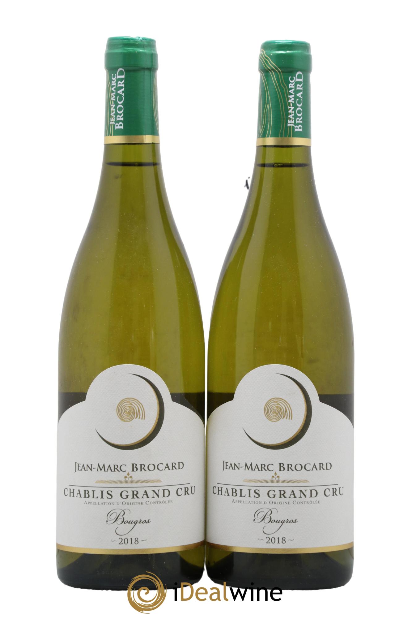 Chablis Grand Cru Bougros Jean-Marc Brocard 2018 - Lot de 2 bouteilles - 0