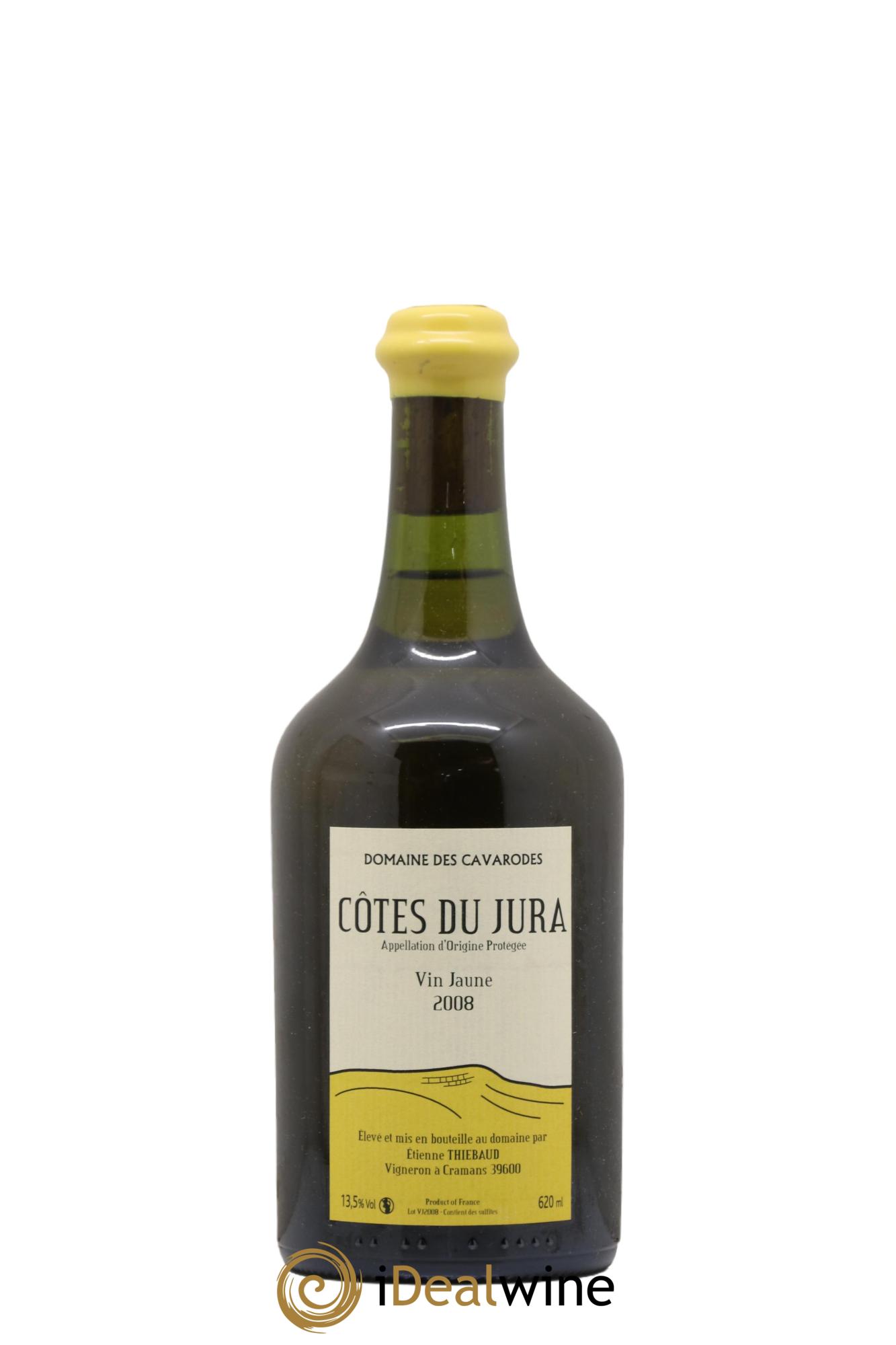 Côtes du Jura Vin Jaune Cavarodes (Domaine des) - Etienne Thiébaud  2008 - Lot of 1 Clavelin - 0