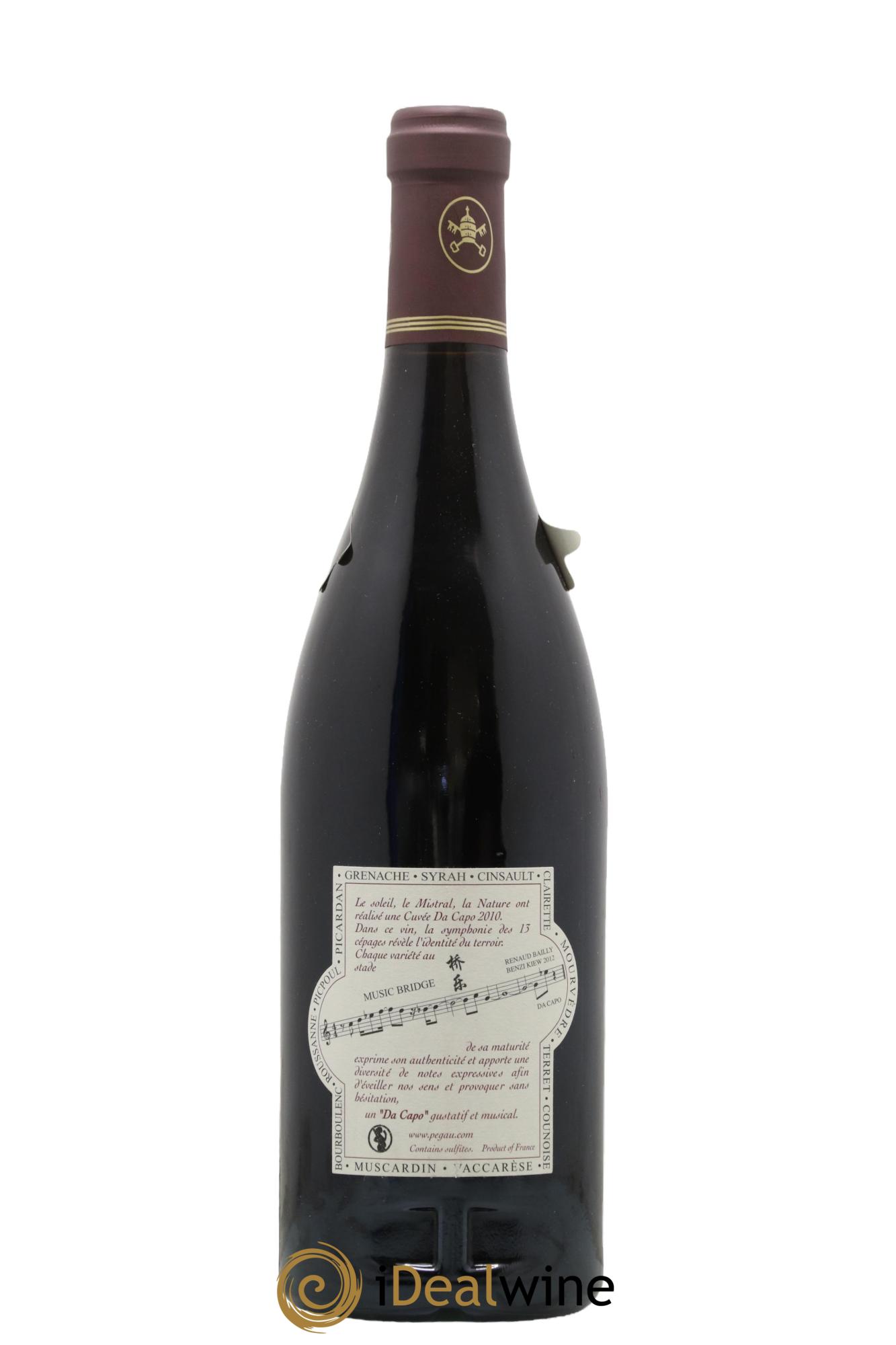 Châteauneuf-du-Pape Domaine du Pégau Cuvée Da Capo Paul et Laurence Féraud 2010 - Posten von 1 Flasche - 1