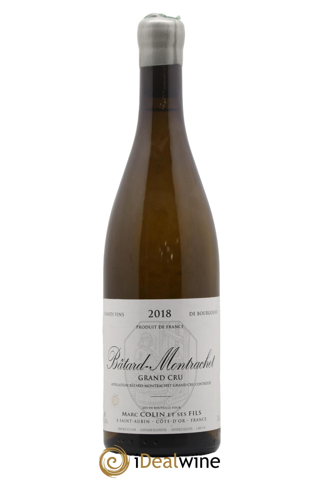 Bâtard-Montrachet Grand Cru Marc Colin & Fils 2018 - Lot de 1 bouteille - 0