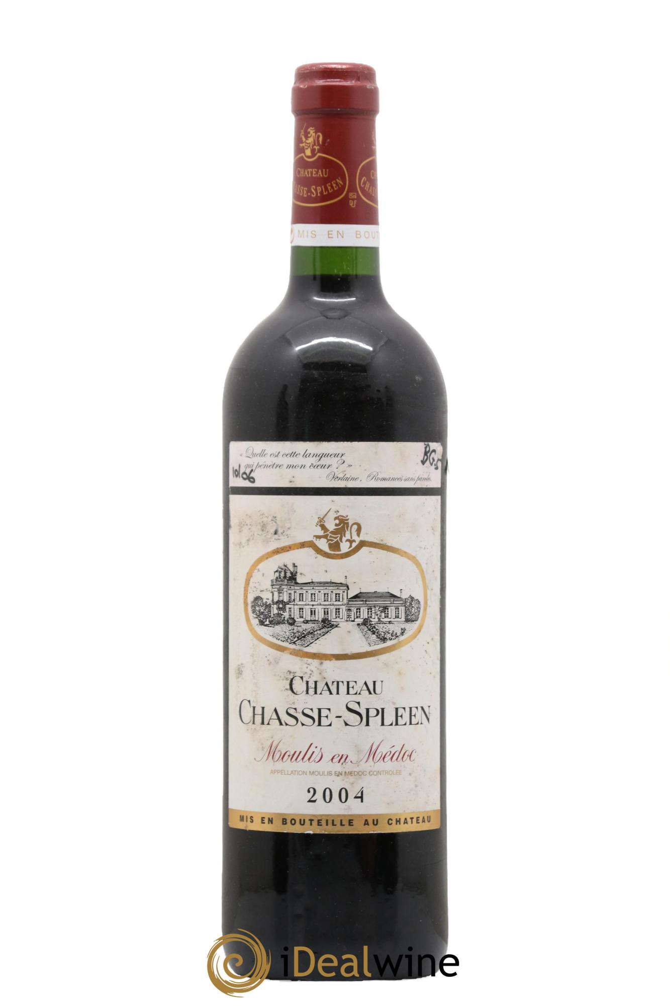 Château Chasse Spleen 2004 - Lot of 1 bottle - 0