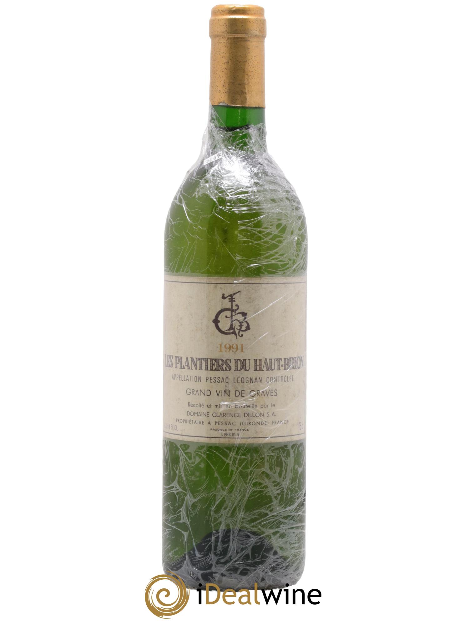 Château Les Plantiers du Haut-Brion 1991 - Posten von 1 Flasche - 0