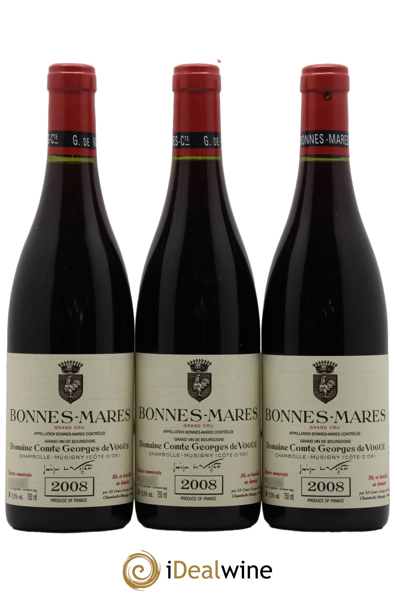 Bonnes-Mares Grand Cru Comte Georges de Vogüé  2008 - Lot of 6 bottles - 2