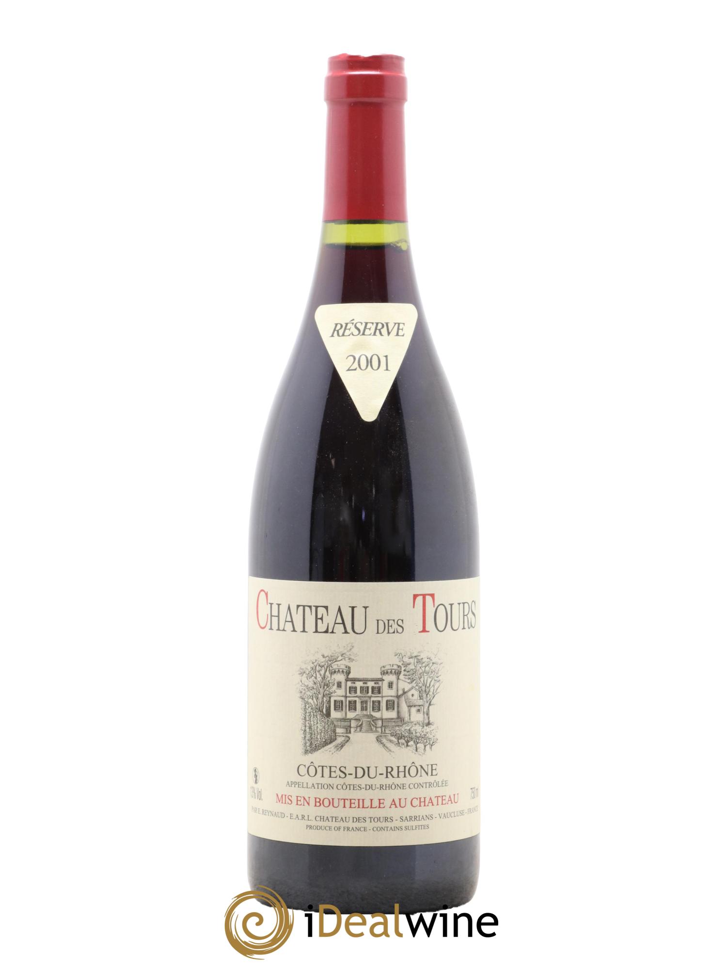 Côtes du Rhône Château des Tours Emmanuel Reynaud 2001 - Lot de 1 bouteille - 0