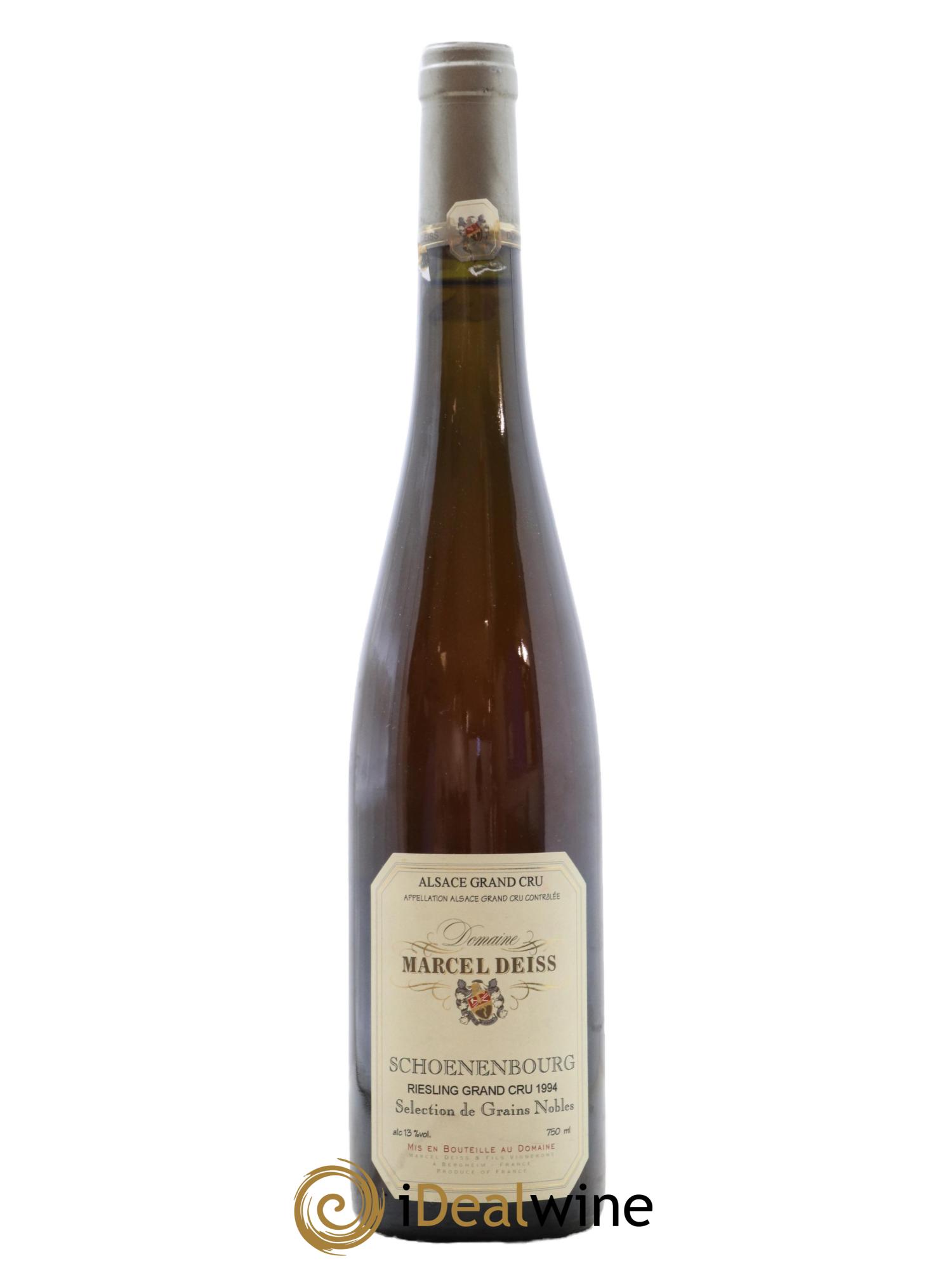 Alsace Riesling Sélection de Grains Nobles Grand Cru Schoenenbourg Marcel Deiss (Domaine) 1994 - Lot de 1 bouteille - 0