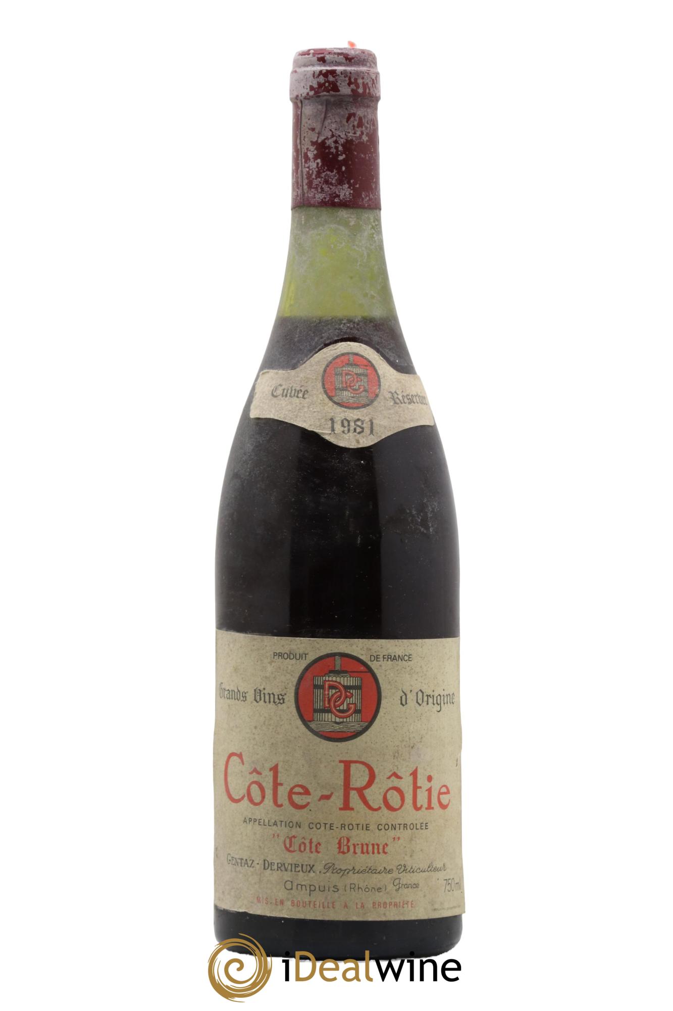 Côte-Rôtie Côte Brune Marius Gentaz-Dervieux 1981 - Lotto di 1 bottiglia - 0