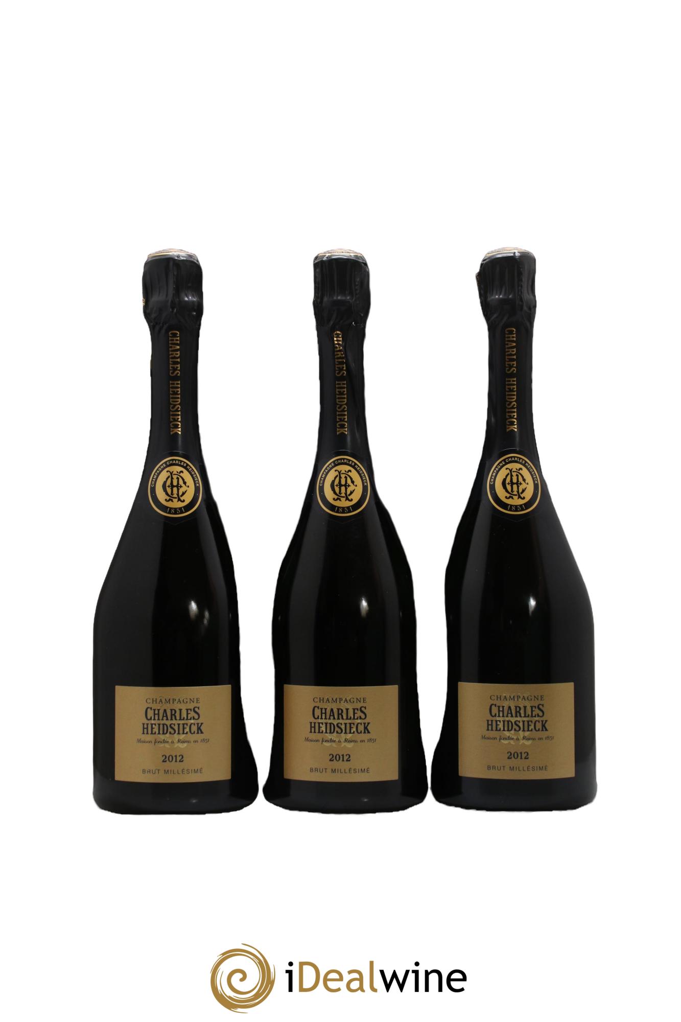 Brut Charles Heidsieck 2012 - Posten von 3 Flaschen - 1