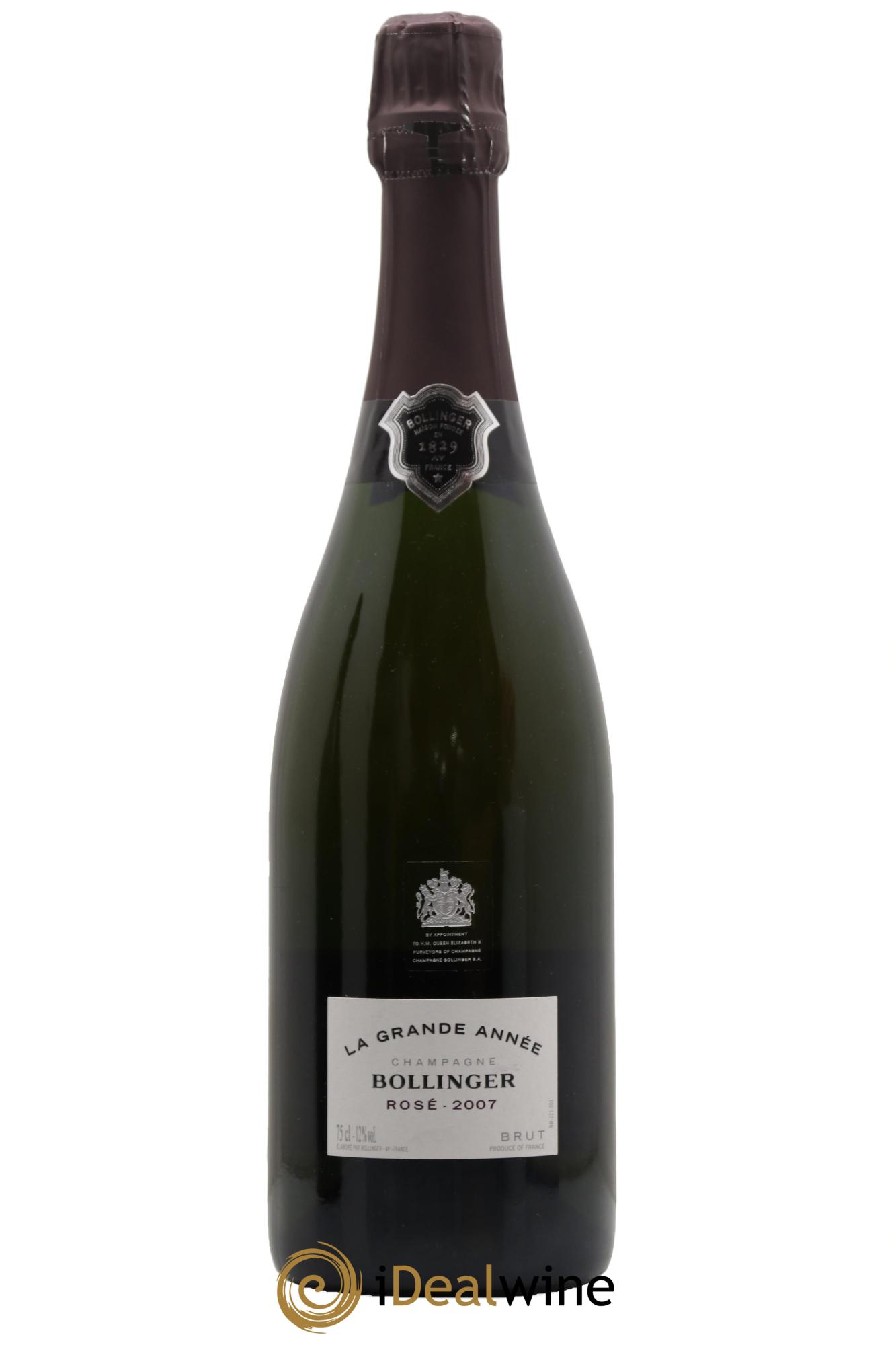 Grande Année Bollinger 2007 - Lot de 1 bouteille - 0