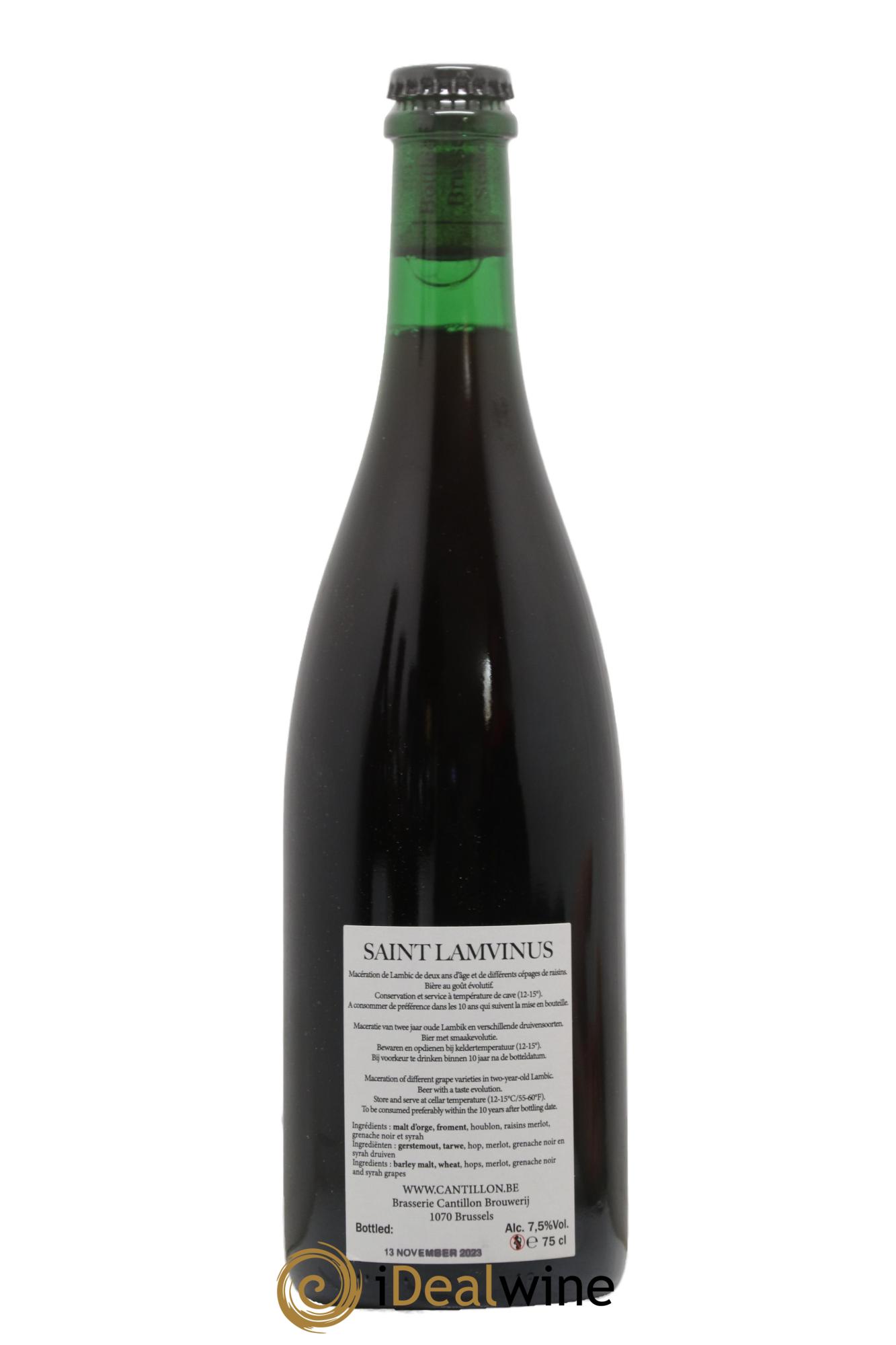 Bière Belgique Saint Lamvinus Gueuze Cantillon - Lotto di 1 bottiglia - 1