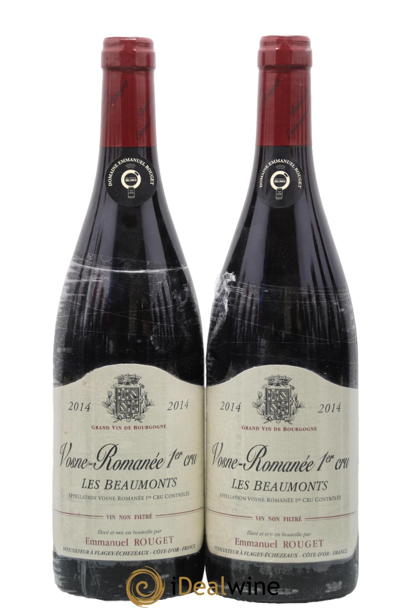 Vosne-Romanée 1er Cru Les Beaumonts Emmanuel Rouget 2014 - Lot of 2 bottles - 0