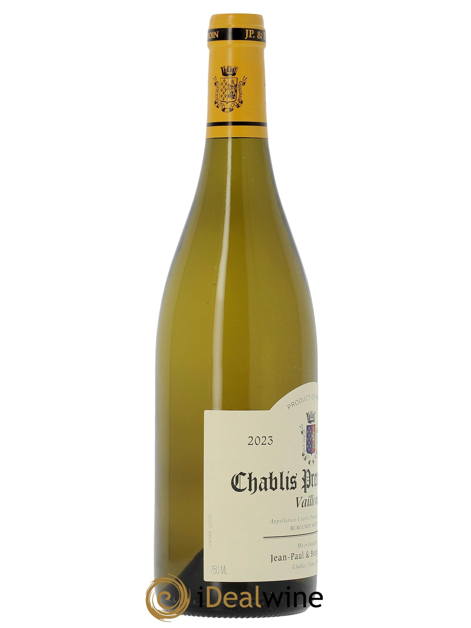 Chablis 1er Cru Vaillons Jean-Paul & Benoît Droin (Domaine)  2023 - Lotto di 1 bottiglia - 2