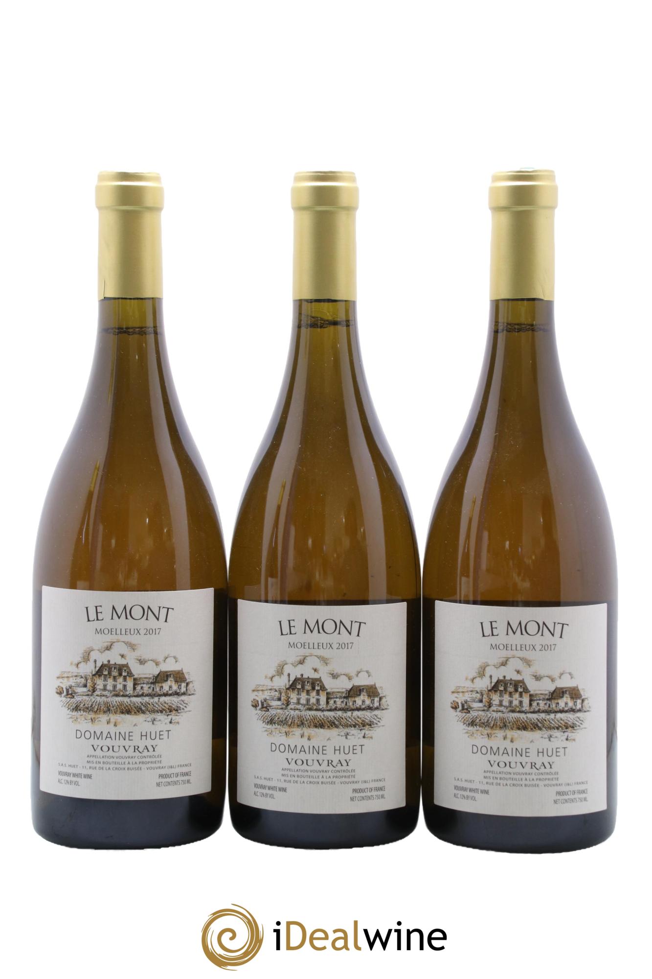 Vouvray Le Mont Moelleux Domaine Huet 2017 - Posten von 3 Flaschen - 0