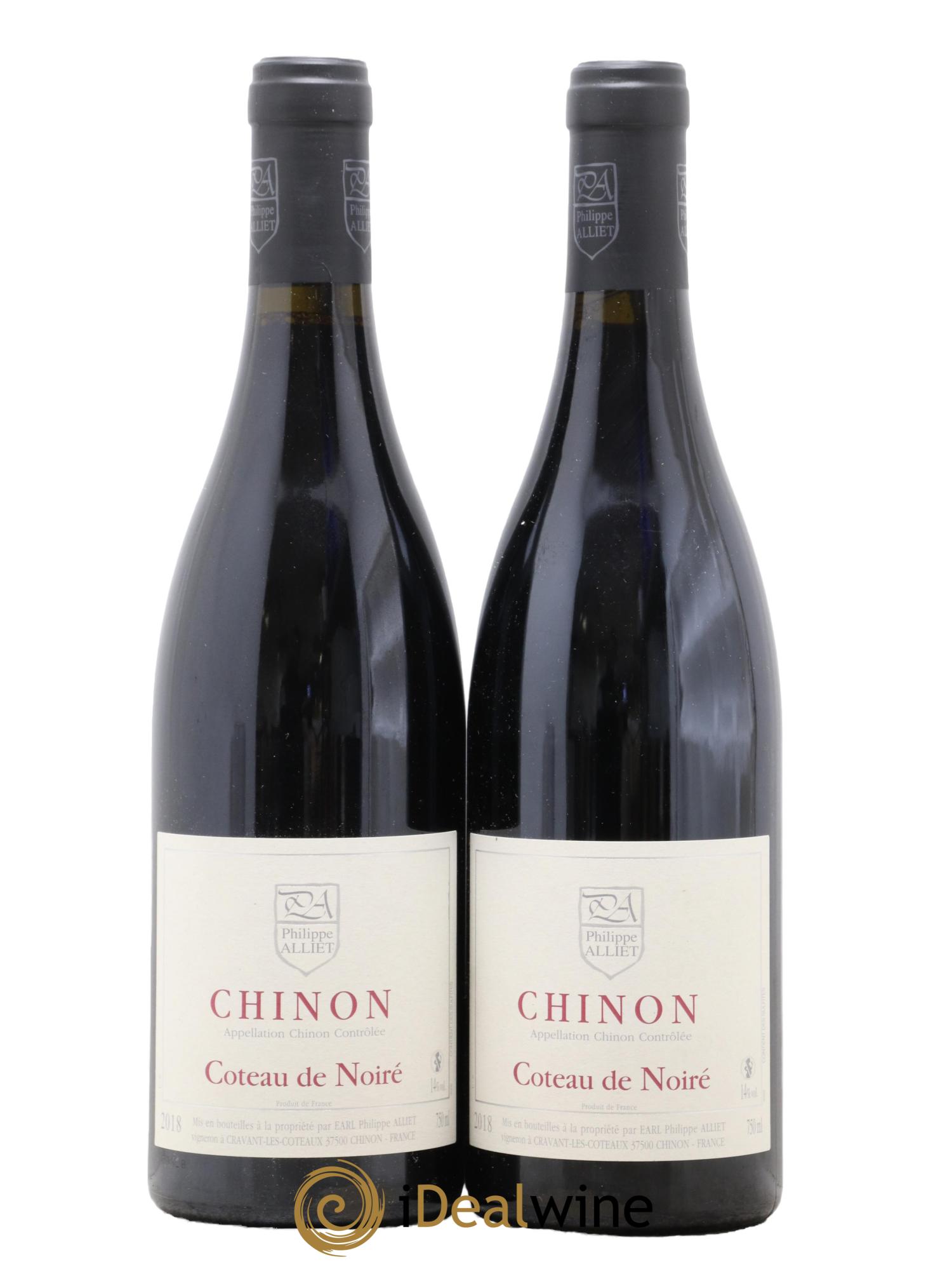 Chinon Coteau de Noiré Philippe Alliet 2018 - Lotto di 2 bottiglie - 0