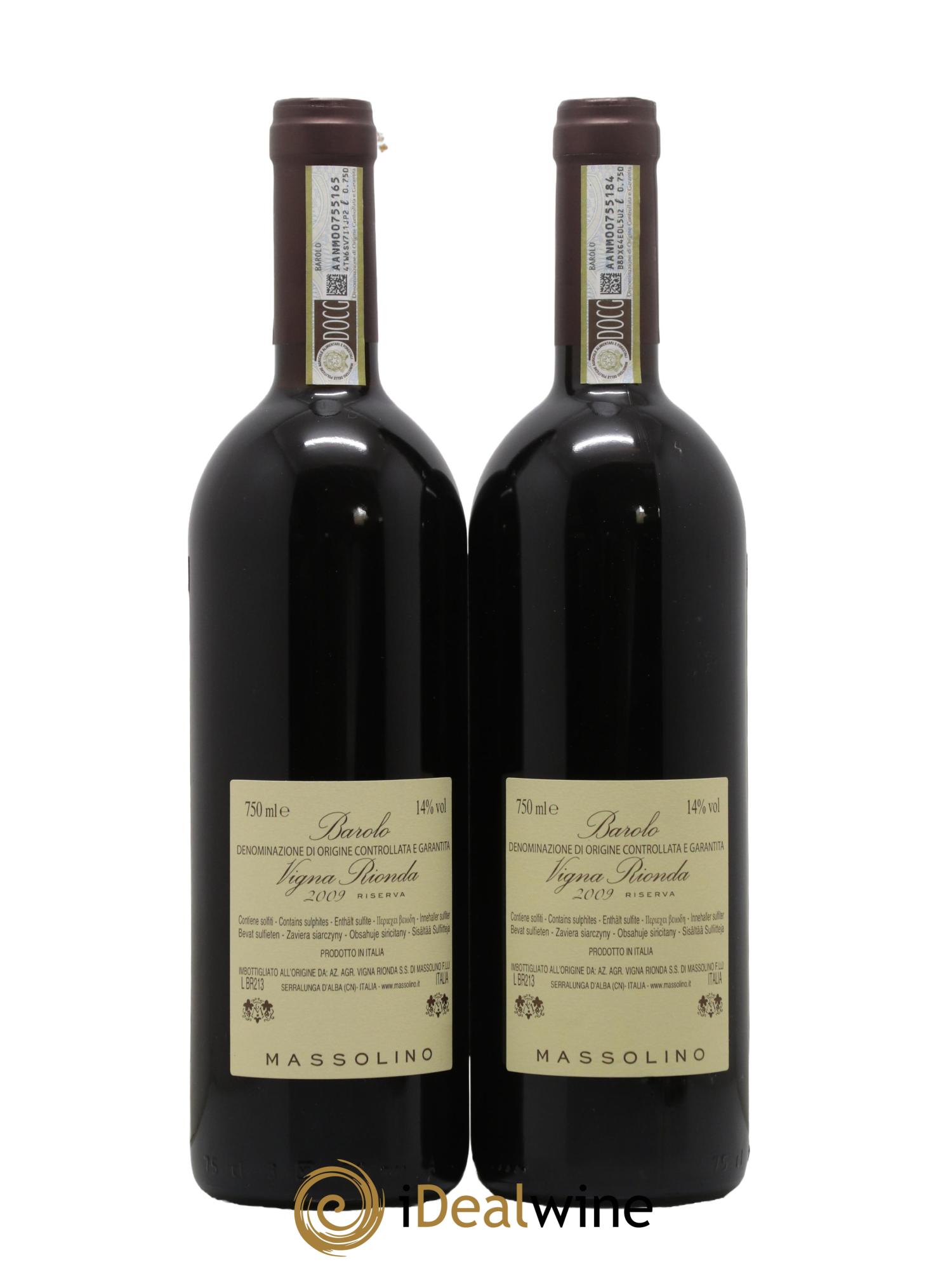 Barolo DOCG Riserva Vigna Rionda Massolino 2009 - Lotto di 2 bottiglie - 1