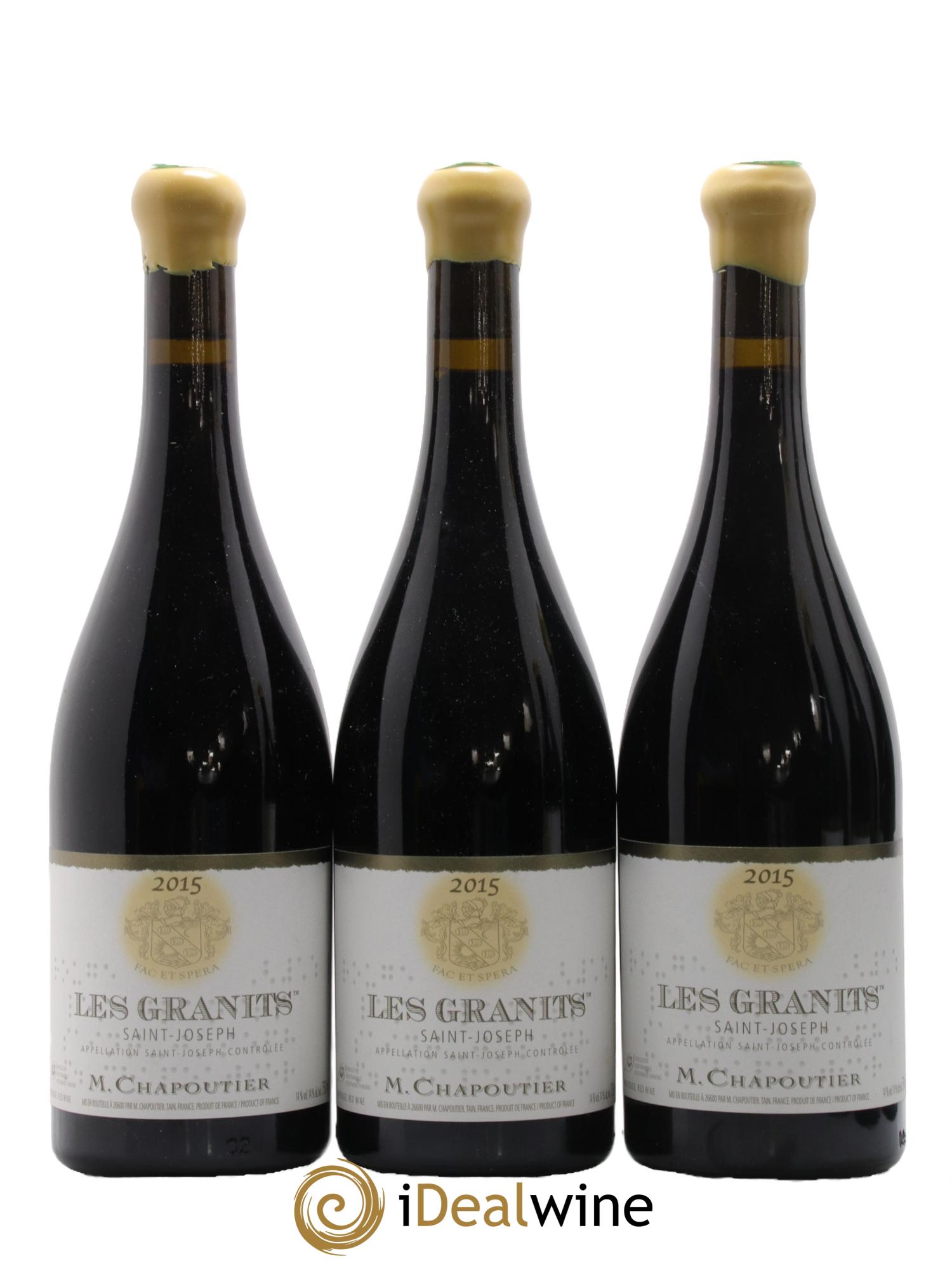 Saint-Joseph Les Granits Chapoutier 2015 - Posten von 6 Flaschen - 1