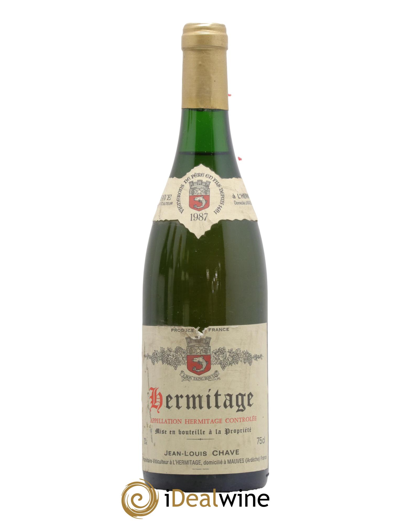 Hermitage Jean-Louis Chave  1987 - Lotto di 1 bottiglia - 0