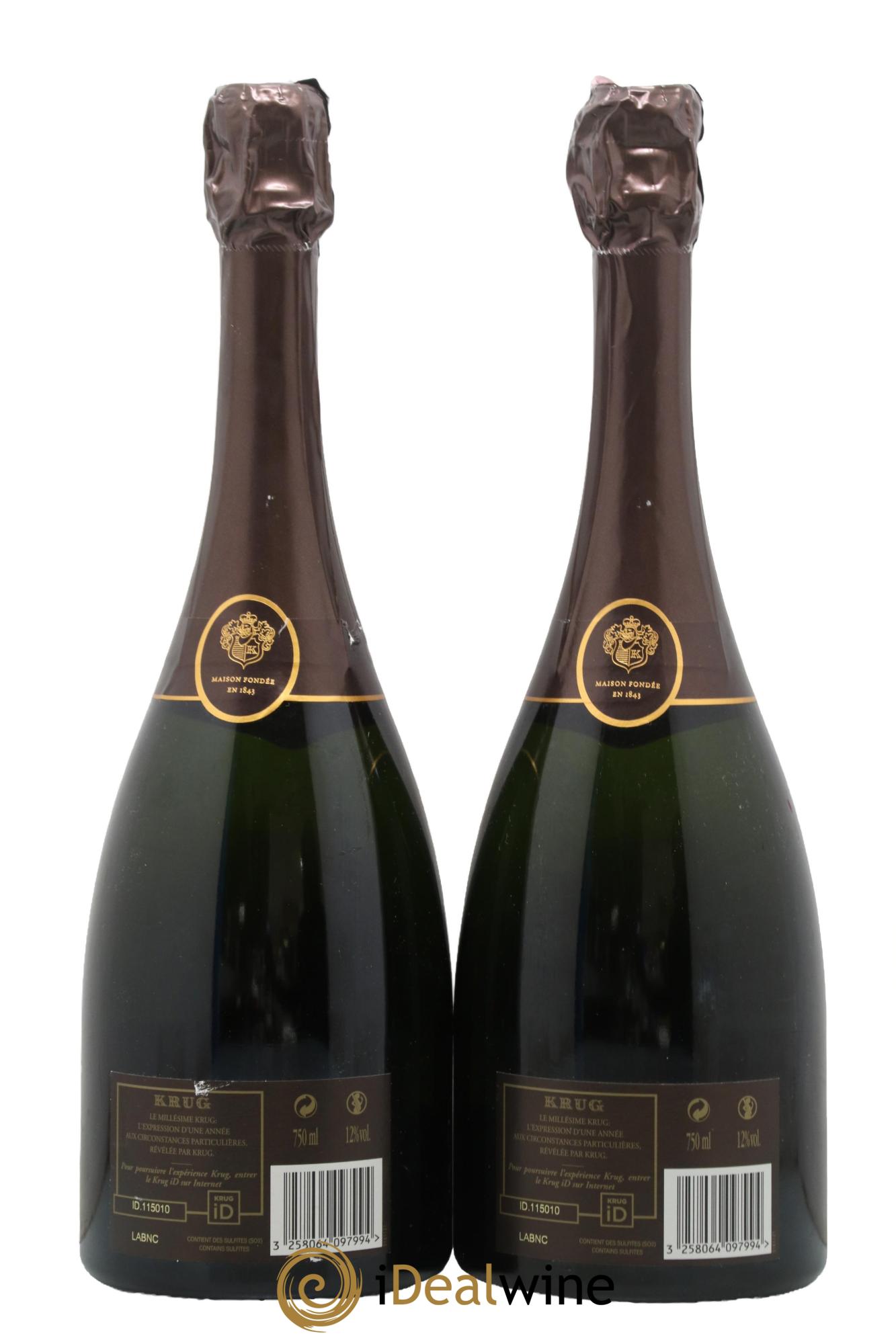 Vintage Krug 2000 - Lotto di 2 bottiglie - 1